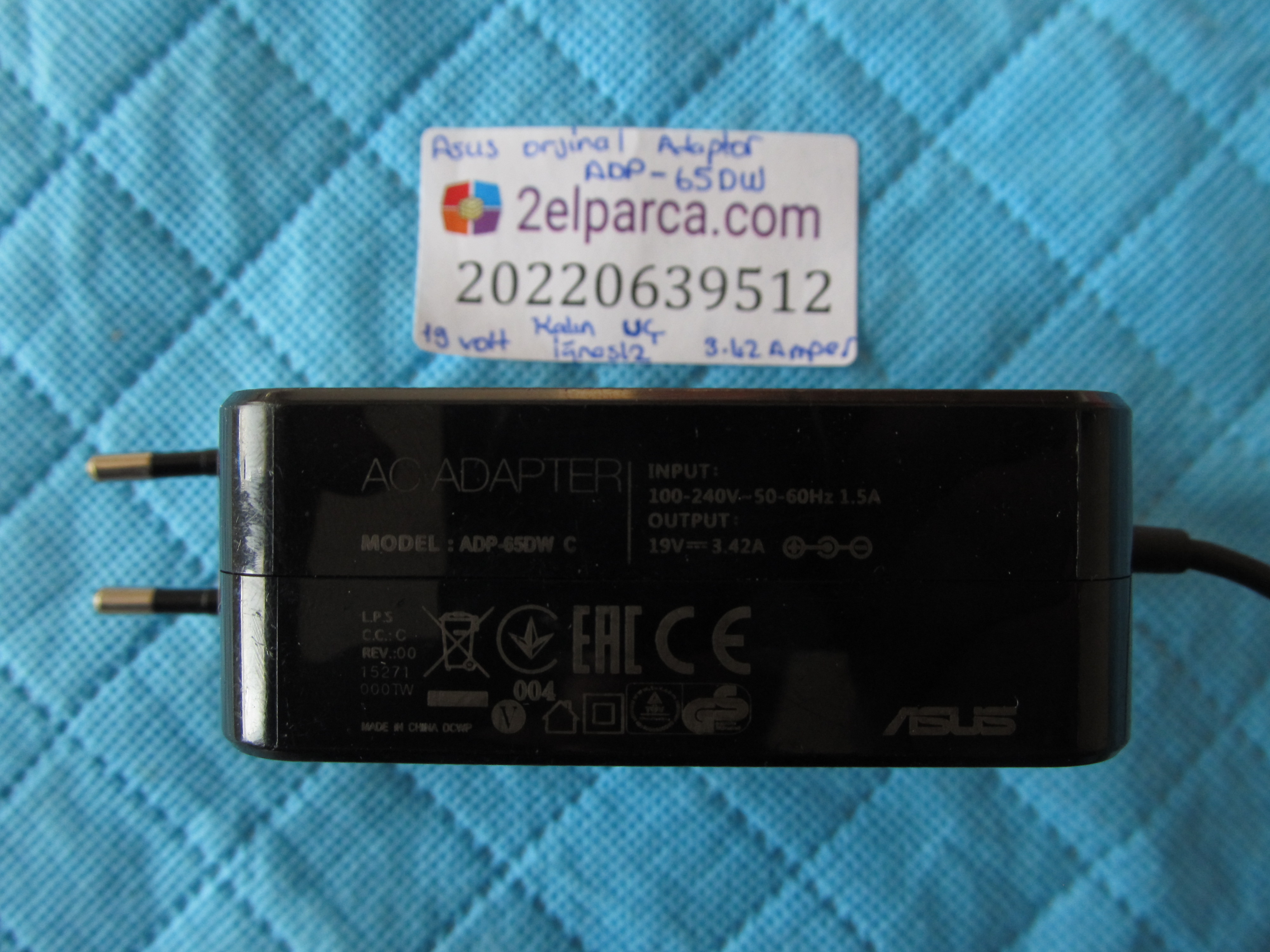 ASUS Asus adaptör adp-65dw 19 volt 3.42 amper iğnesiz standart uç orjinal ürün küçük görsel 2