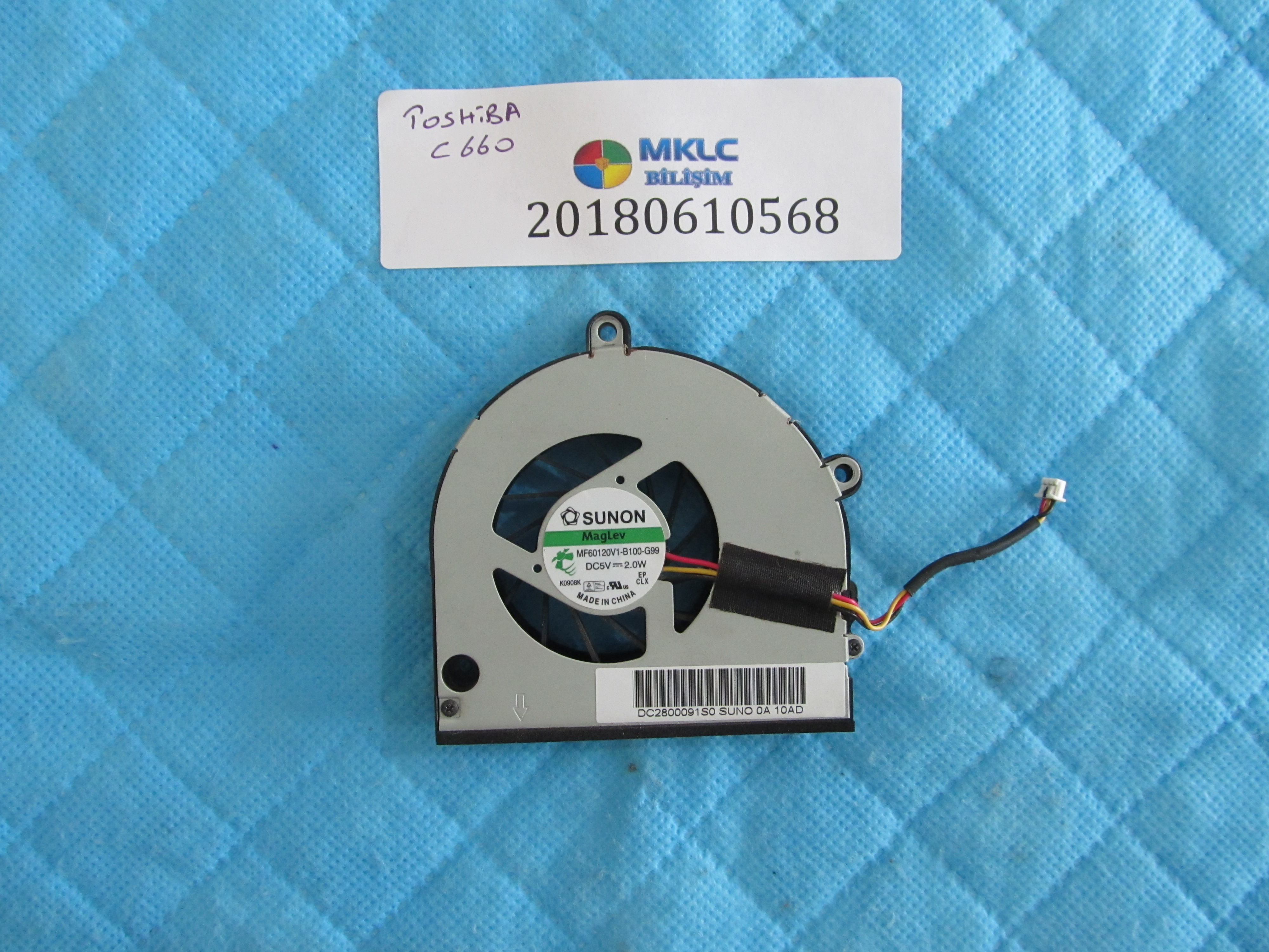 Toshiba c660 soğutucu fan