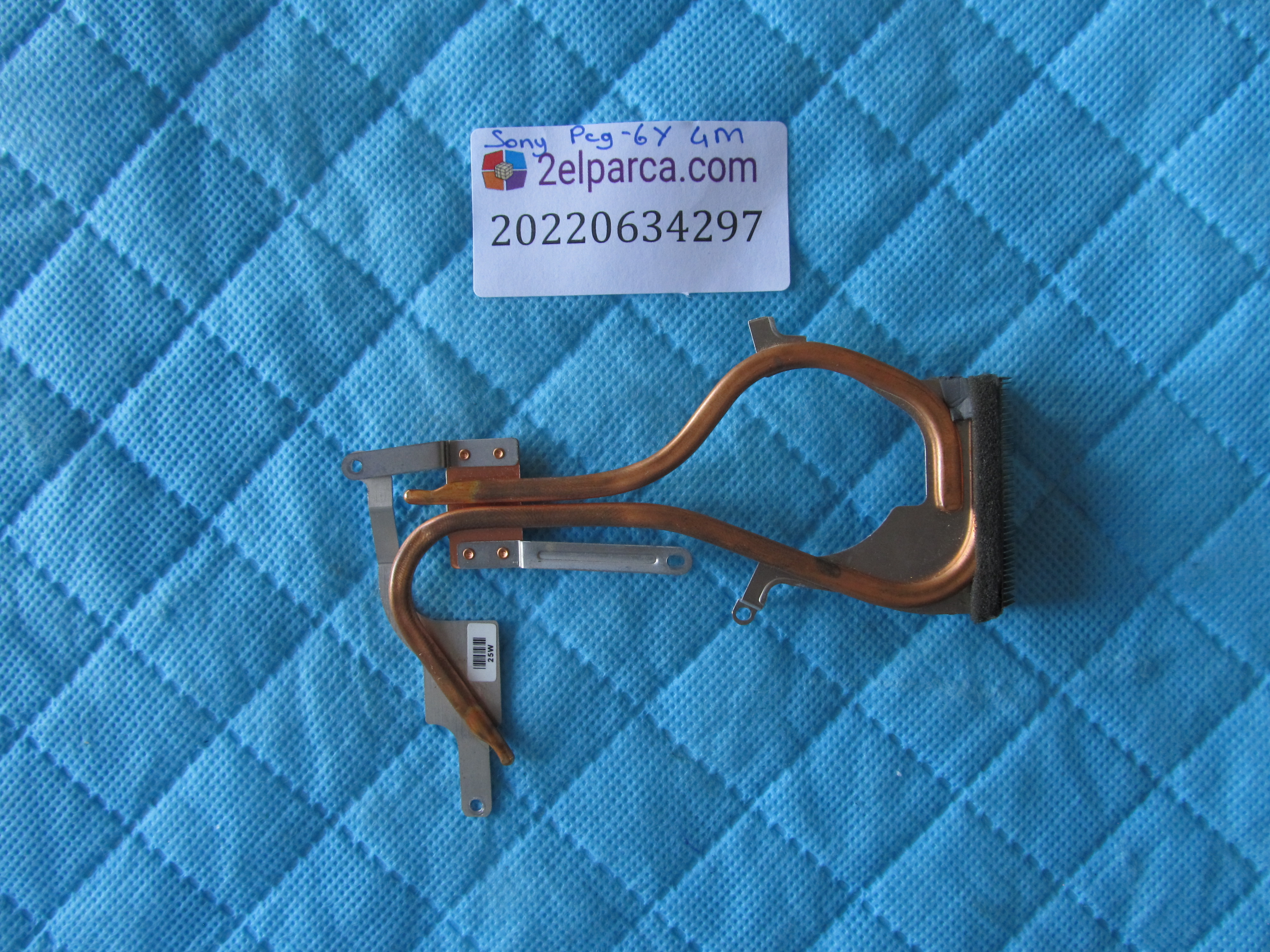 SONY Sony pcg-6y4m soğutucu bakir heatsink orjinal ürün küçük görsel 2