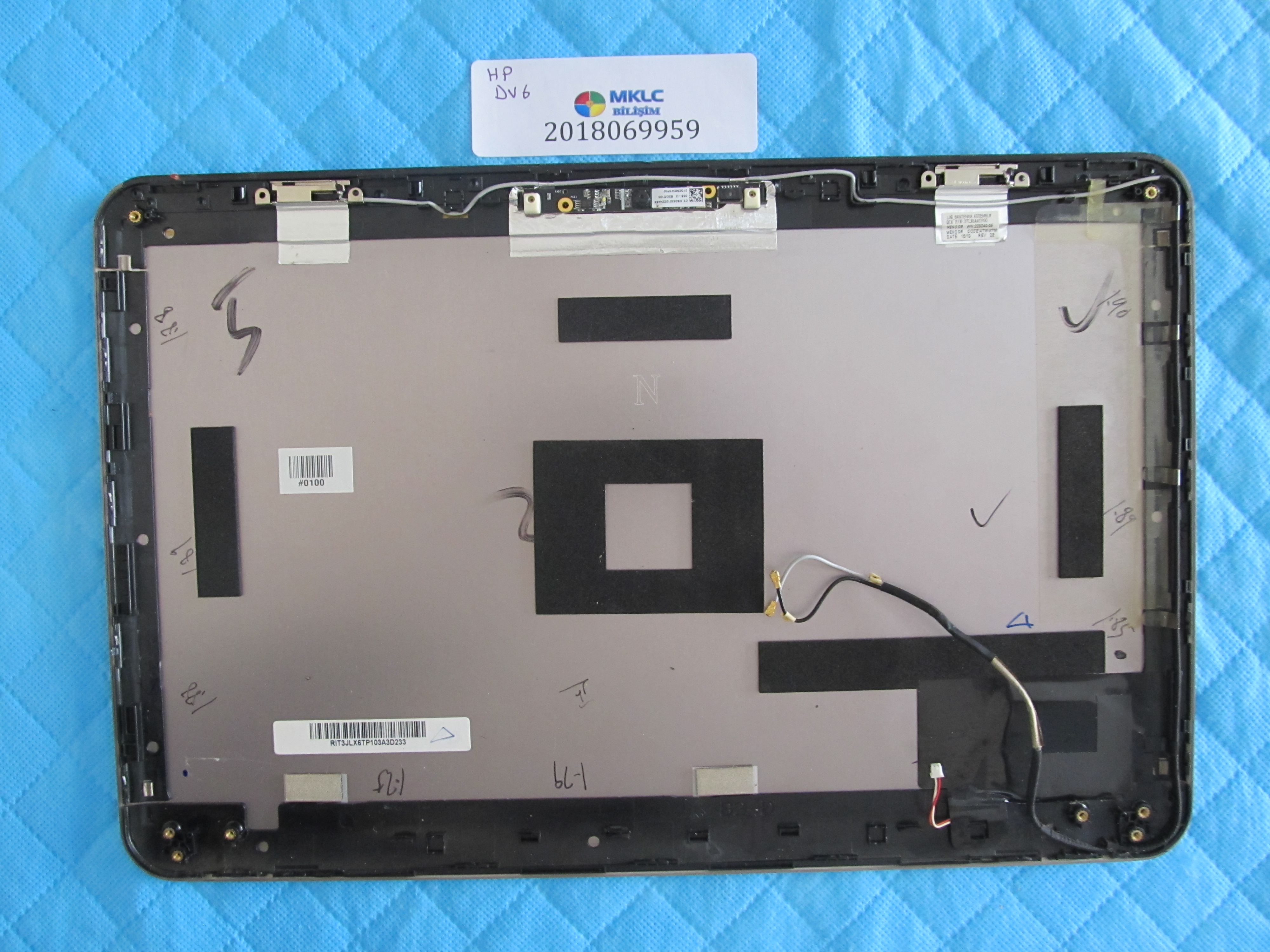 HP Hp dv6-3000 ekran arka kapak lcd back cover küçük görsel 2