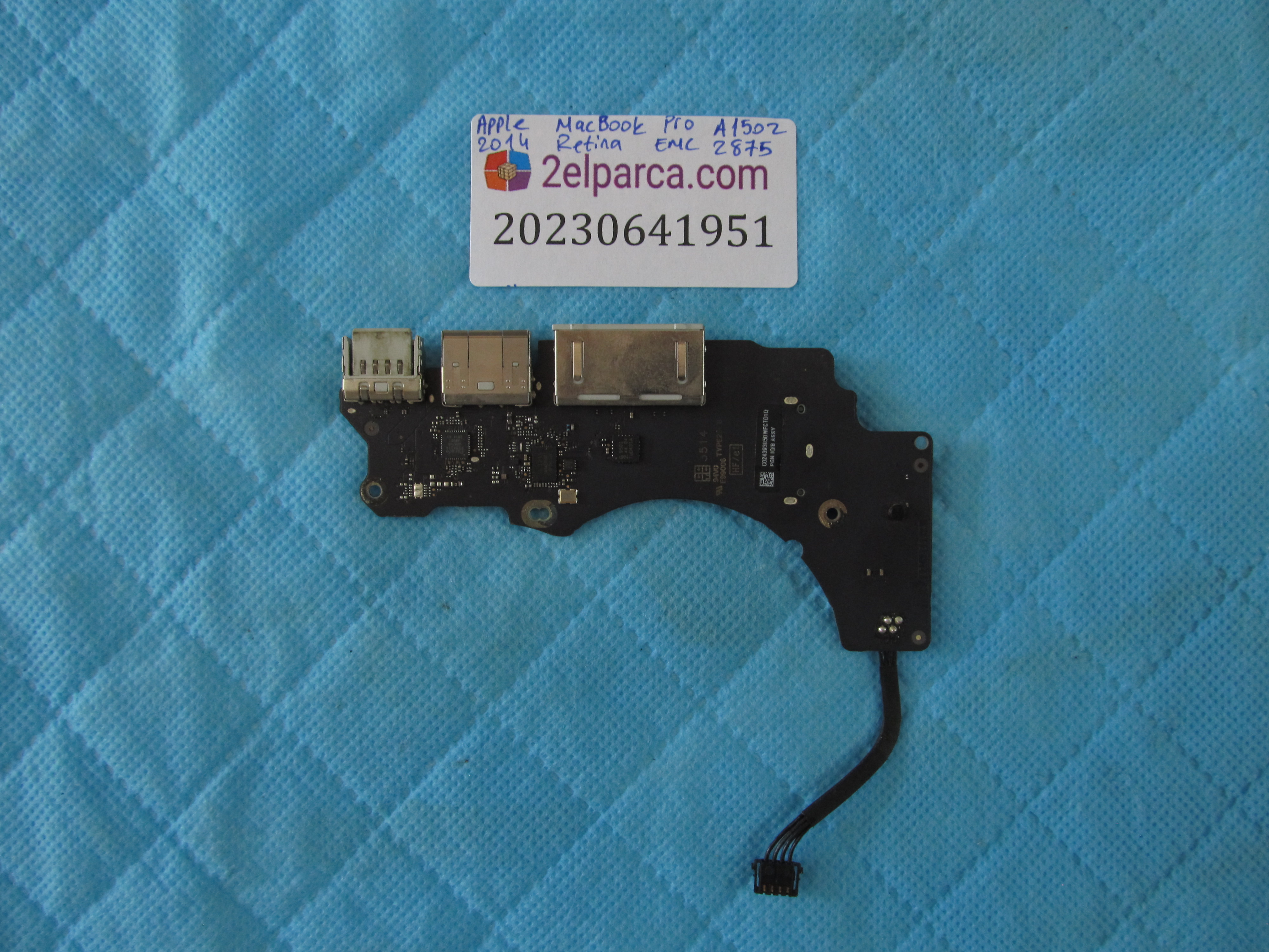 APPLE Apple a1502 usb kart flex emc 2875 usb kontrol kart 2014 orjinal ürün küçük görsel 2