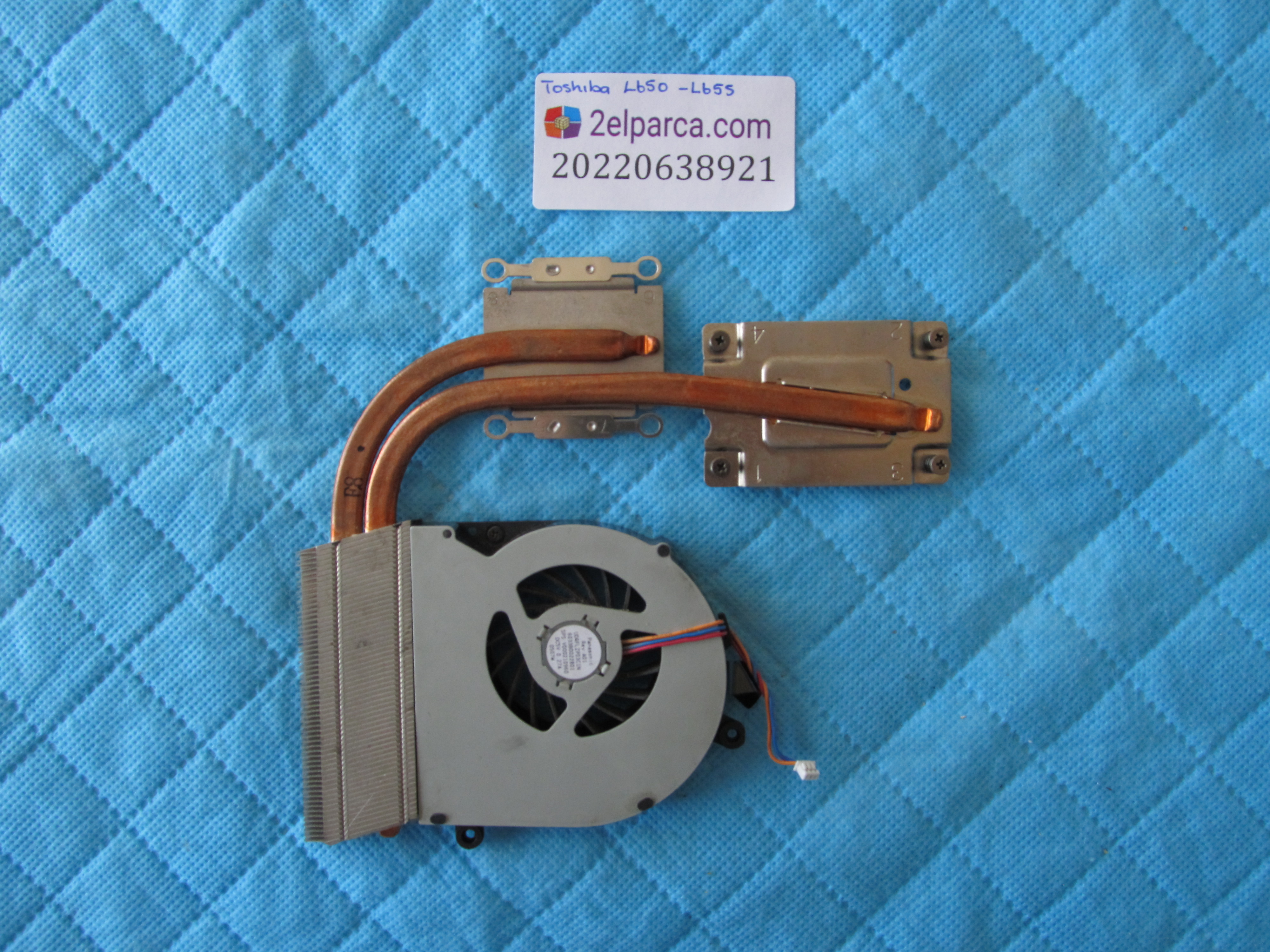 Toshiba l655 fan bakir soğutucu (heatsink) orjinal ürün