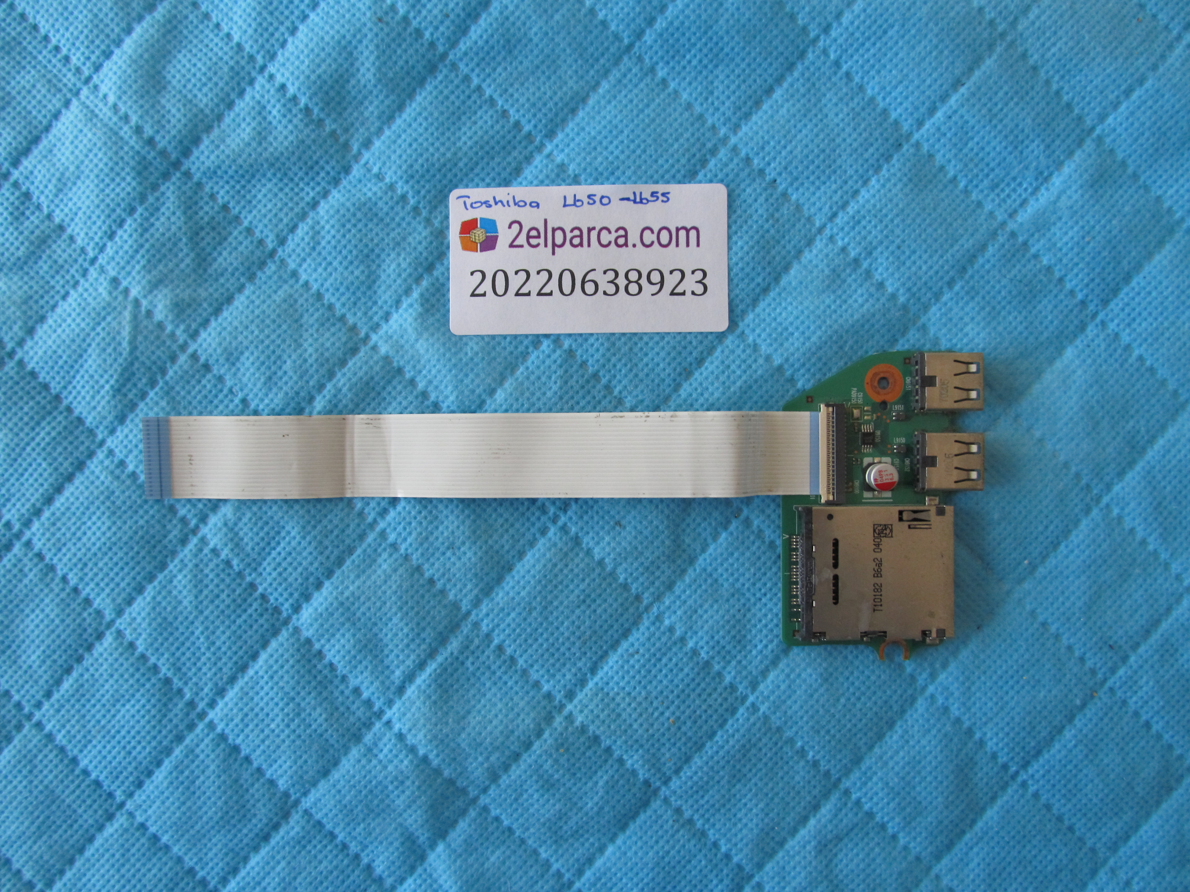 TOSHİBA Toshiba l655 usb board kart okuyucu flex orjinal ürün küçük görsel 2