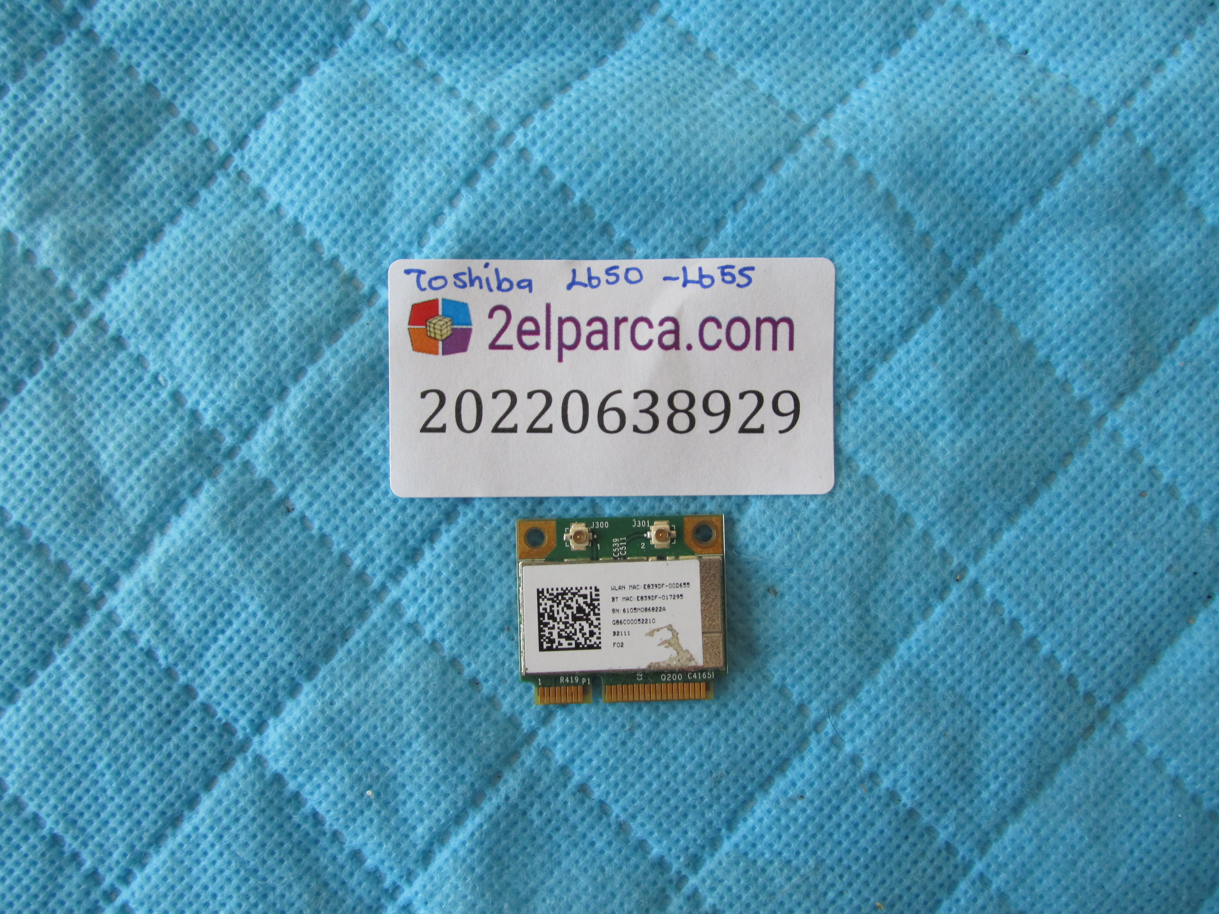 Toshiba l655 wifi karti orjinal ürün