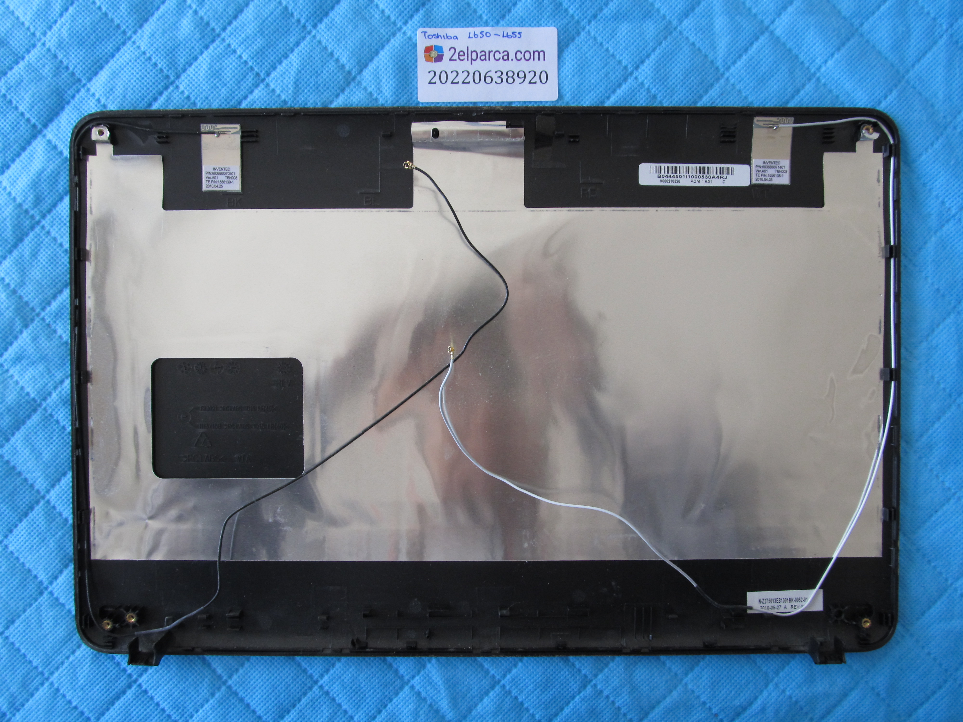 Toshiba l655 arka kapak lcd back cover orjinal ürün