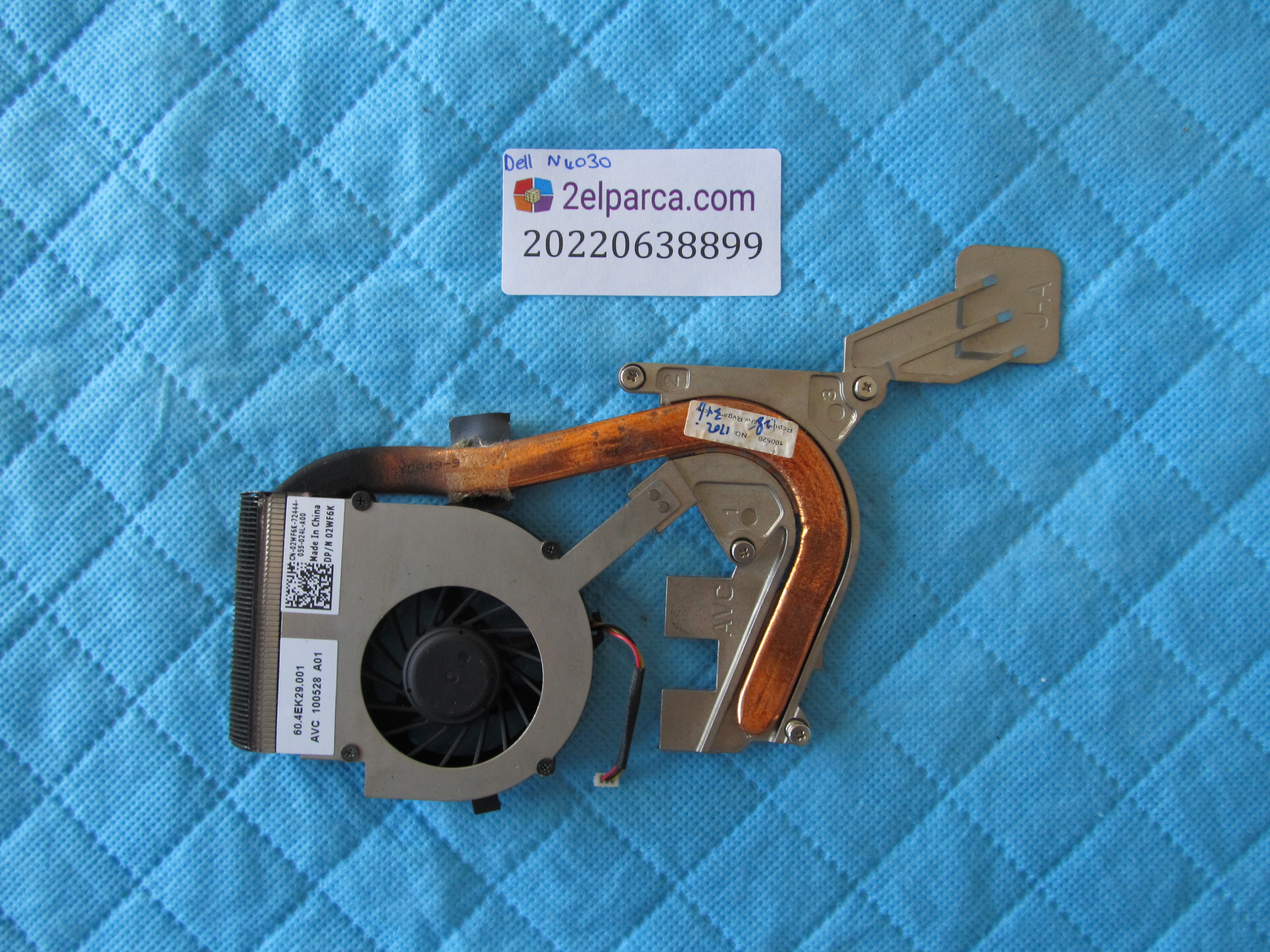 DELL Dell n4030 fan soğutucu bakir heatsink orjinal ürün küçük görsel 2