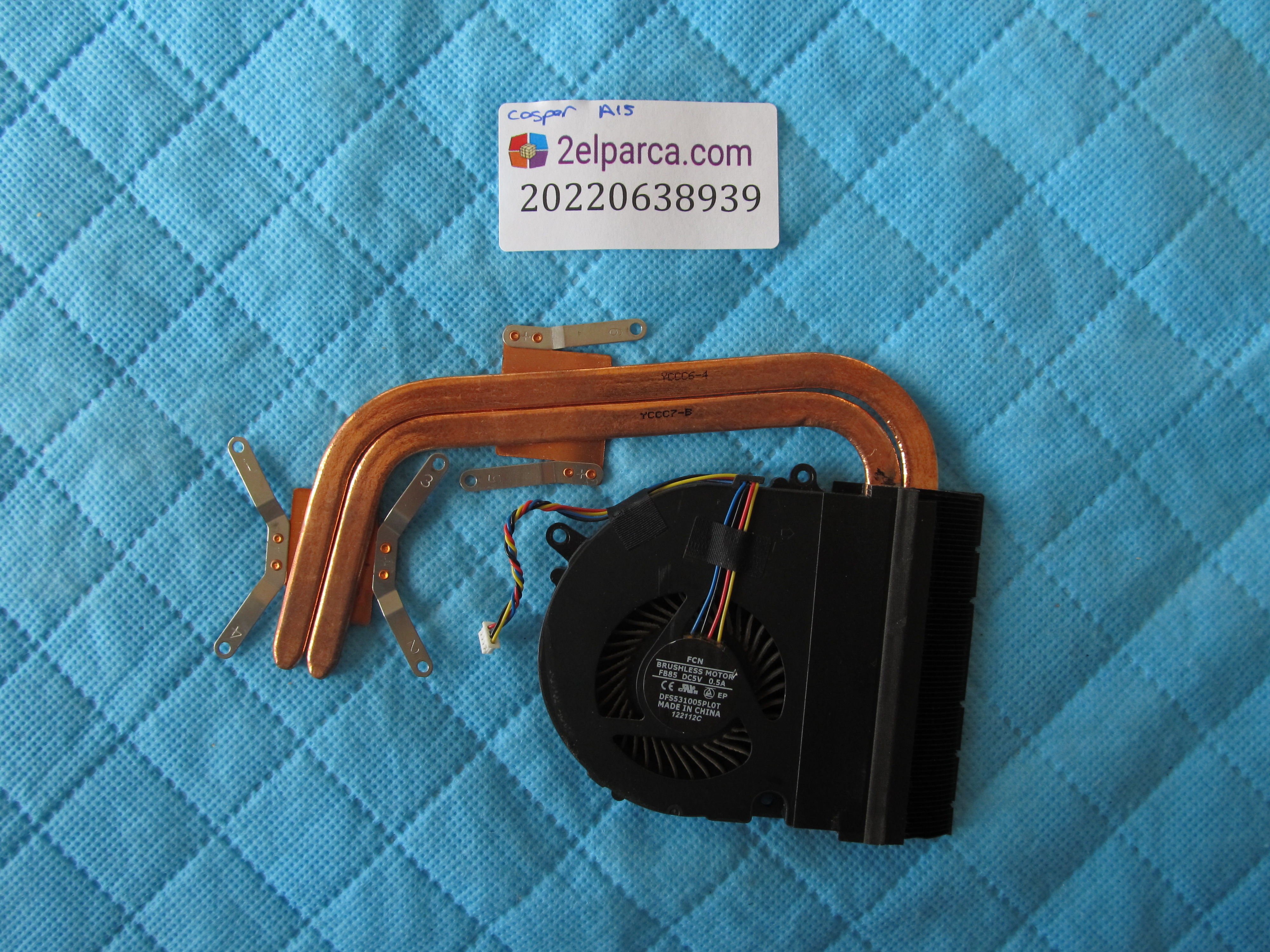 Casper a15 fan soğutucu bakir (heatsink) orjinal ürün