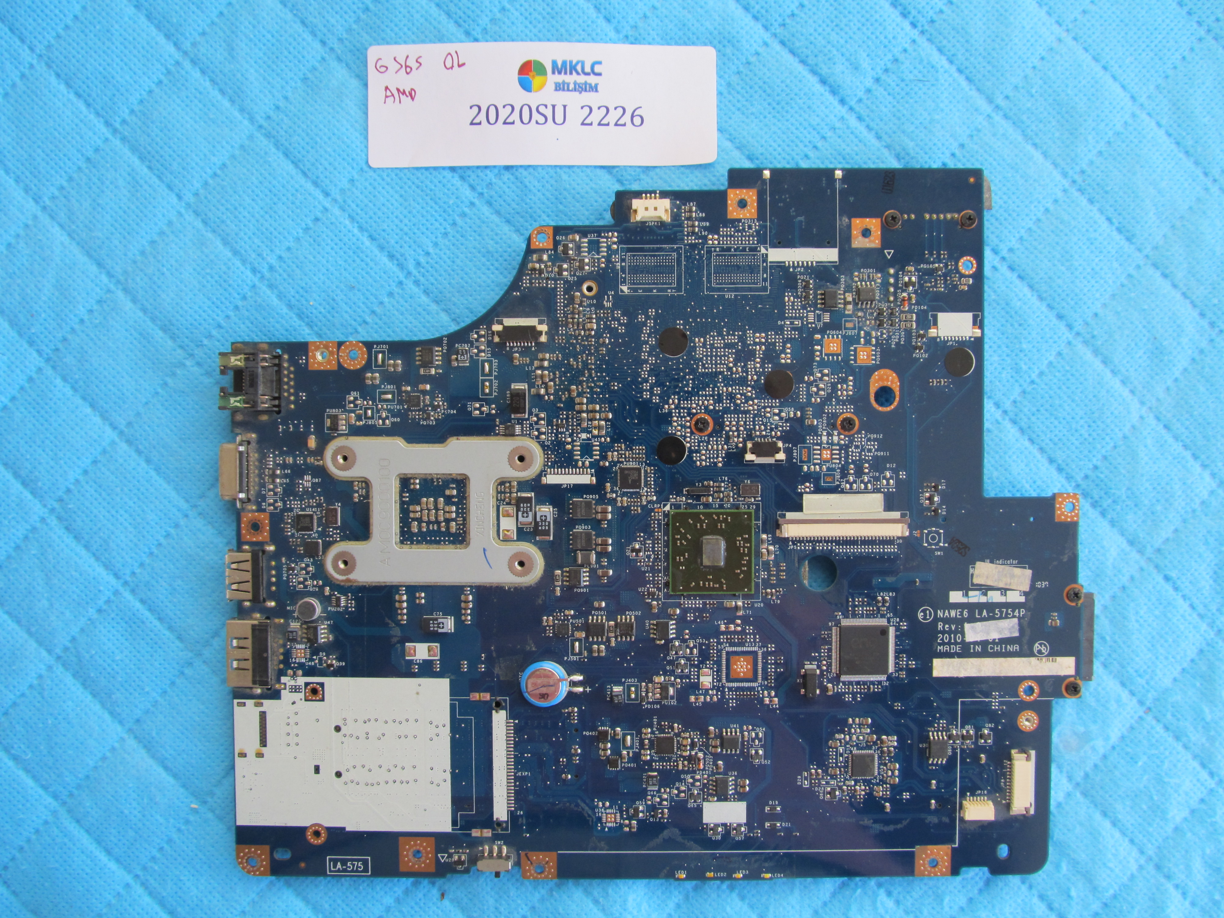 LENOVO Lenovo g565 anakart la-5754p anakart küçük görsel 2