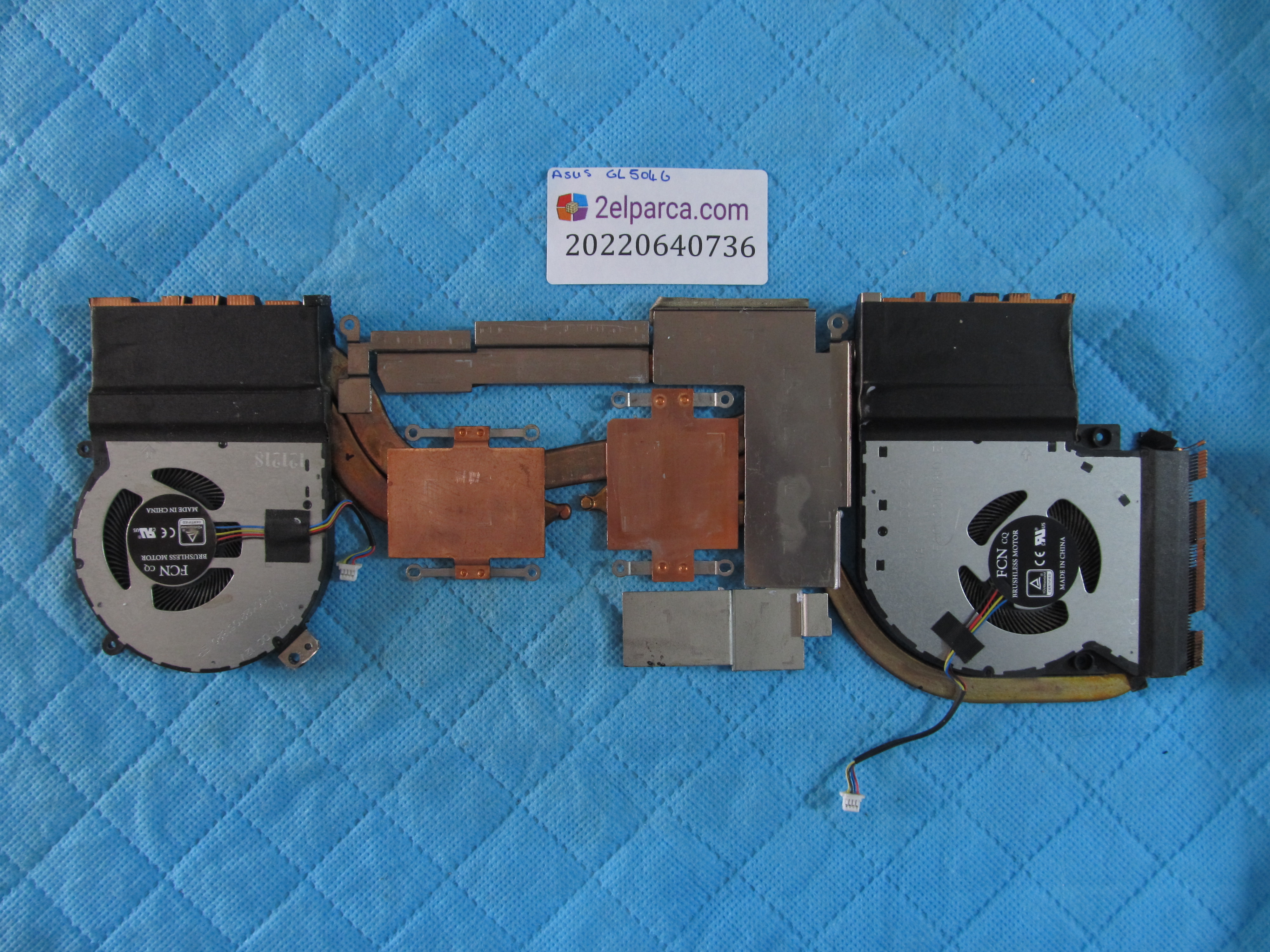 ASUS Asus gl504g fan bakir soğutucu (heatsink) orjinal ürün küçük görsel 2