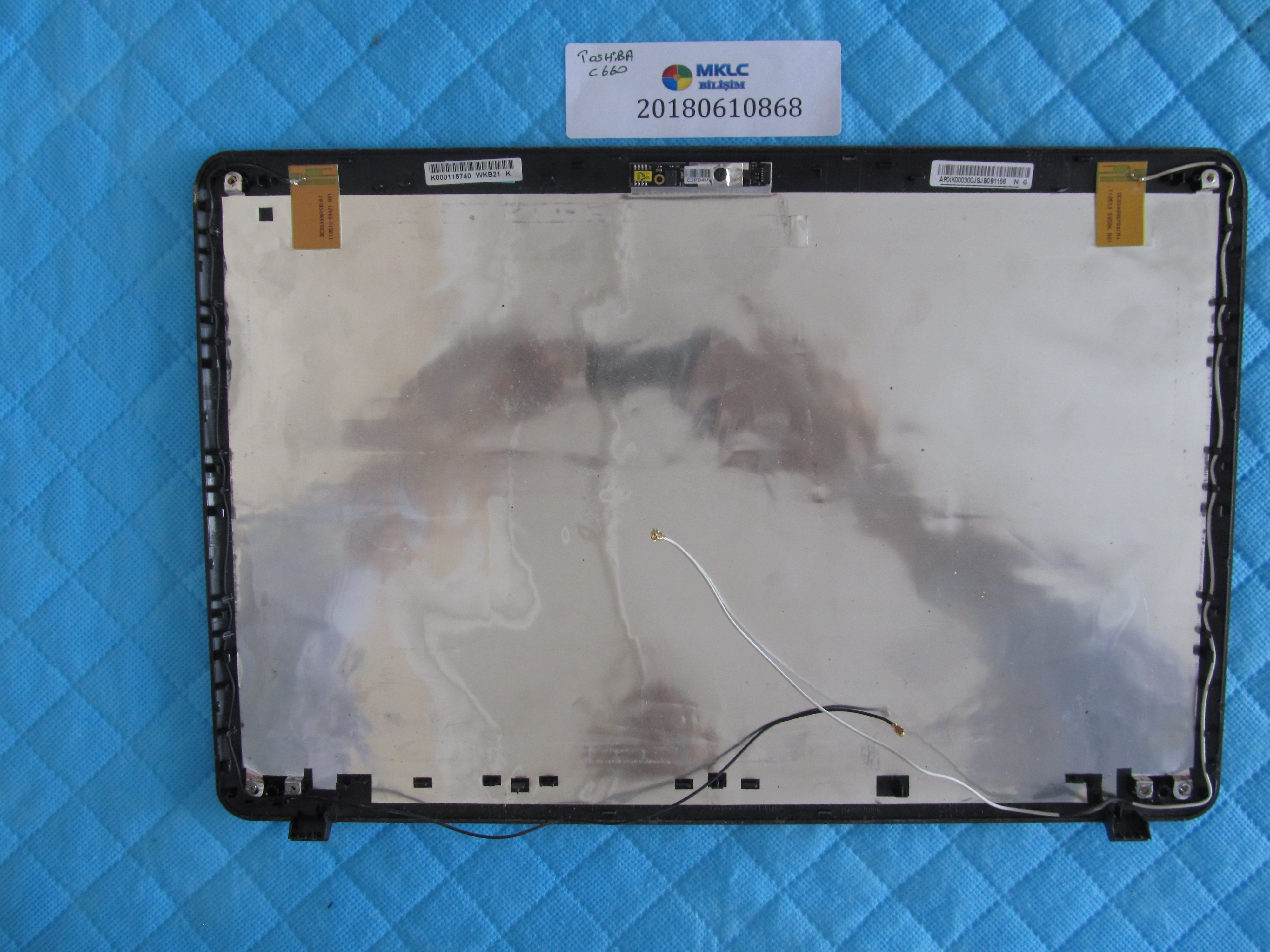 Toshiba c660 ekran arka kapak lcd back cover