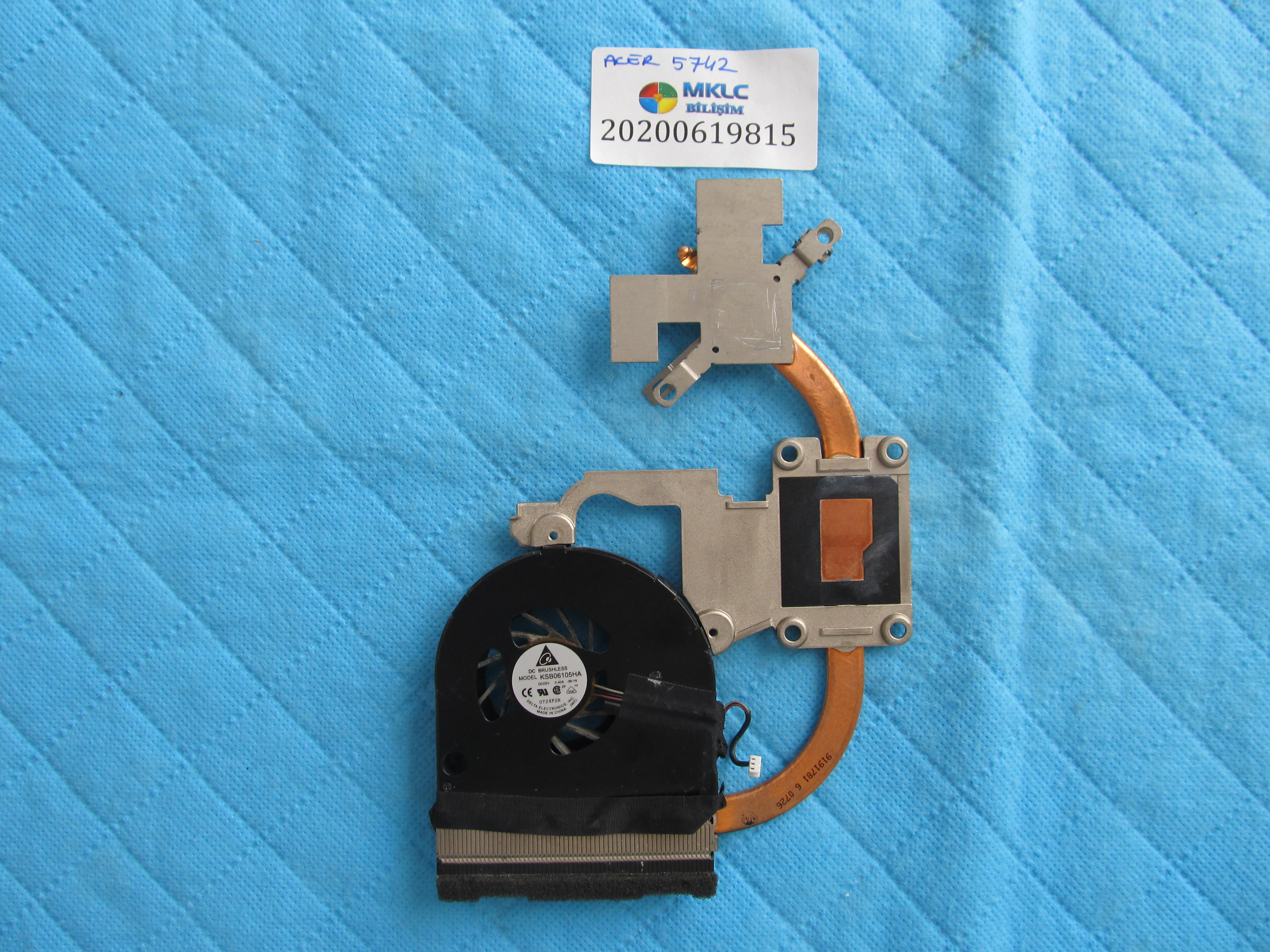 Acer 5742g fan bakir soğutucu (heatsink) orjinal ürün