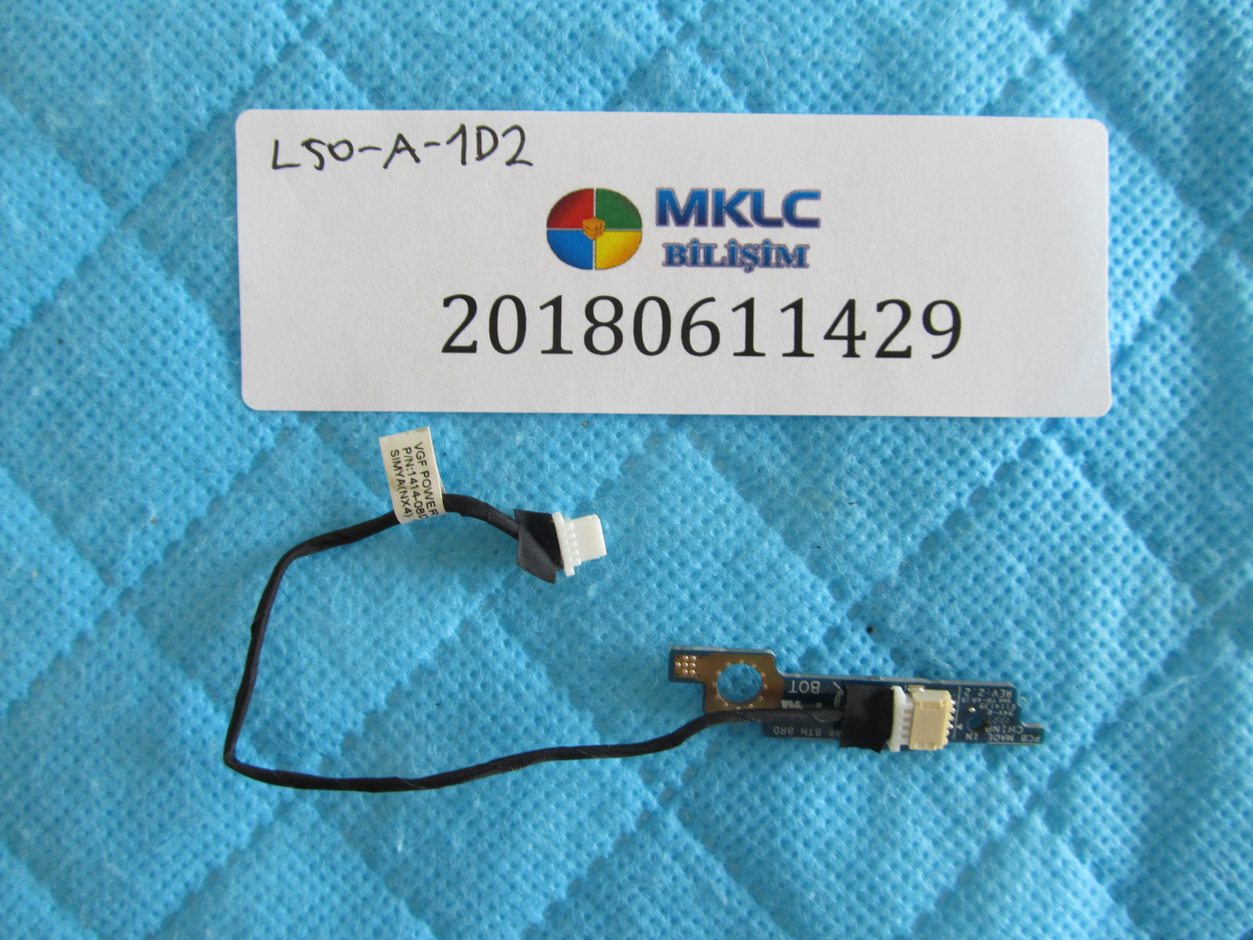 Toshiba l50-a tetik karti ve flex orjinal ürün
