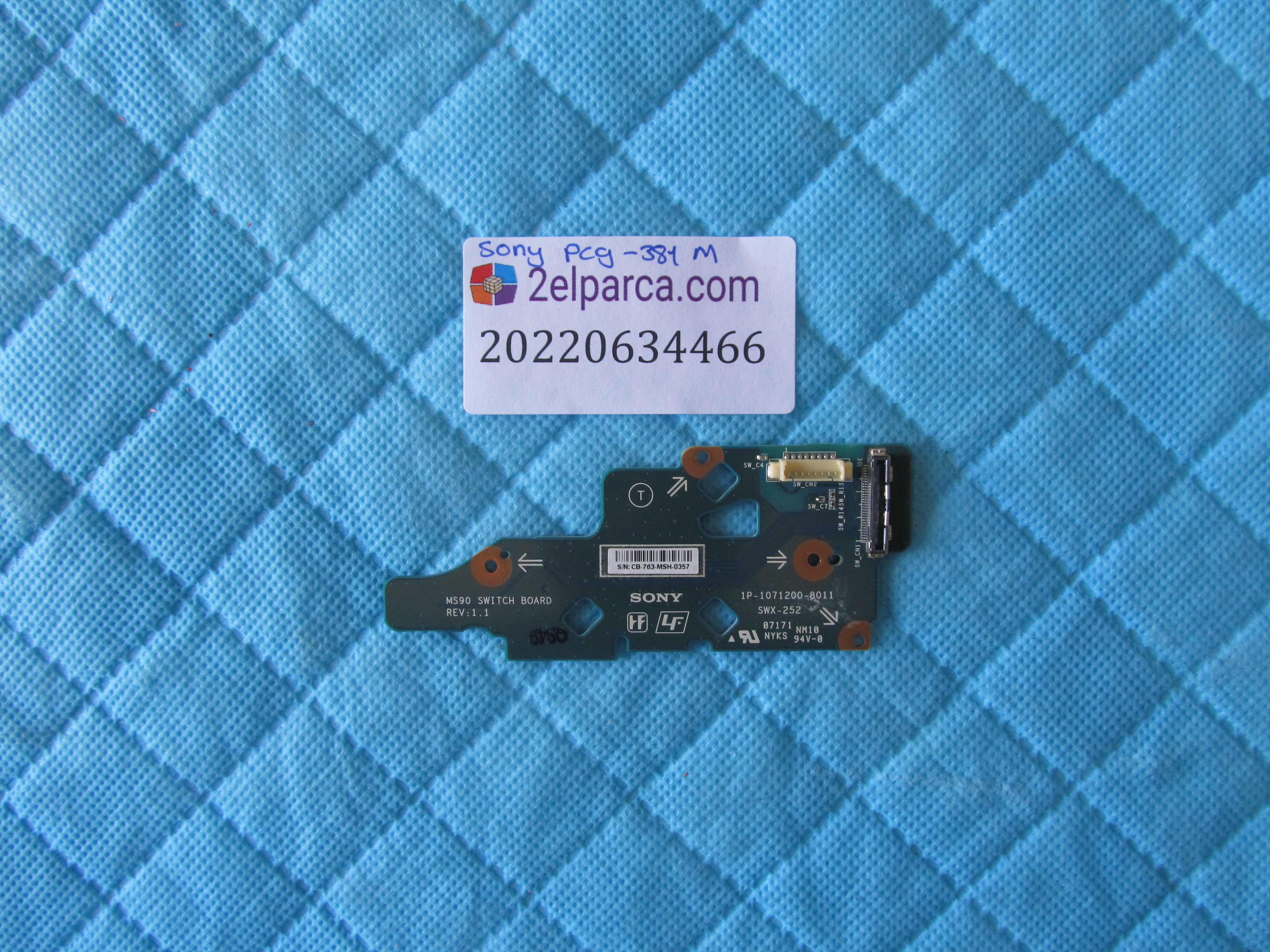 SONY Sony pcg-381m kontrol paneli orjinal ürün küçük görsel 2