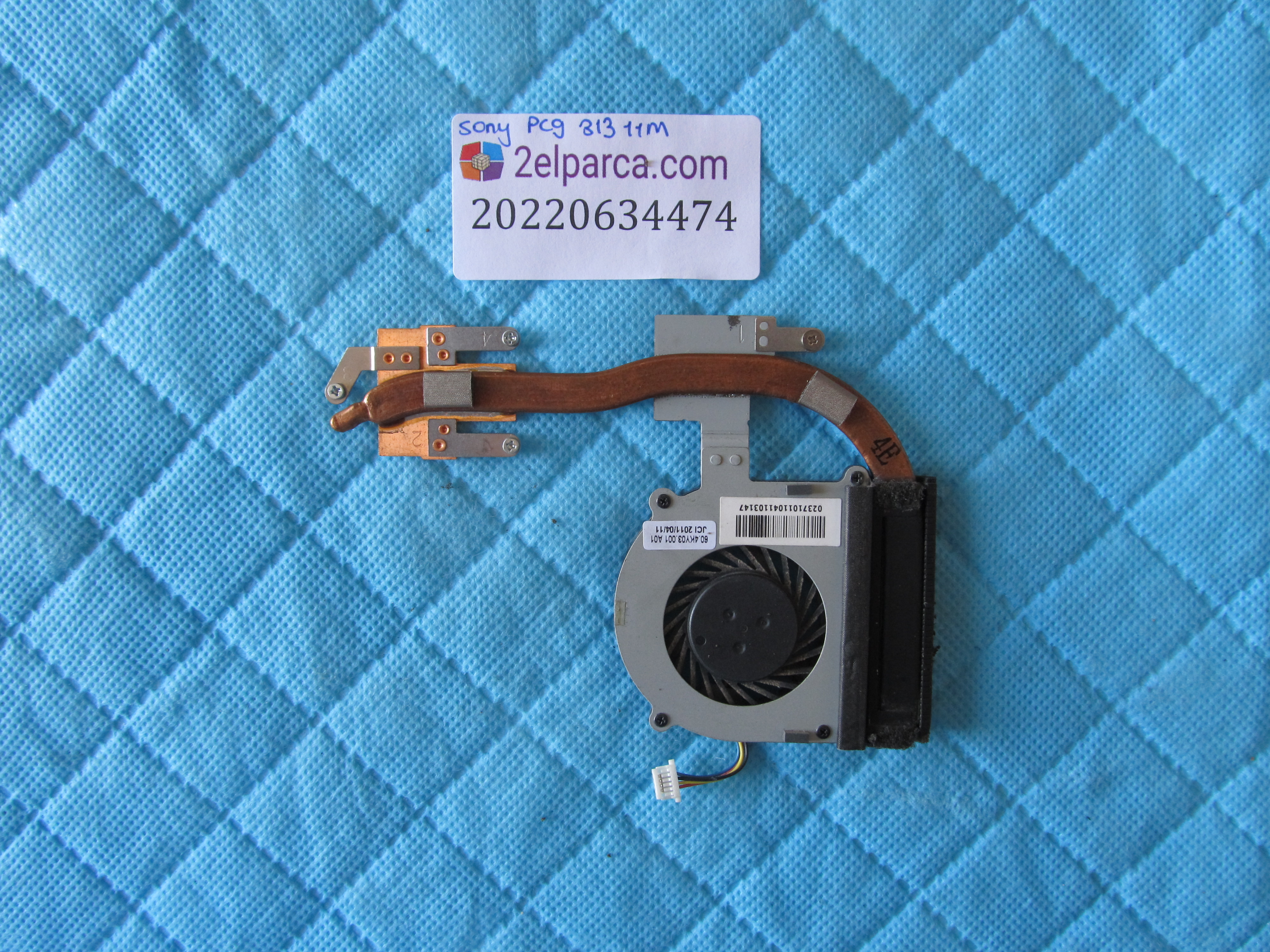 SONY Sony pcg-3131m fan bakir soğutucu heatsink orjinal ürün küçük görsel 2