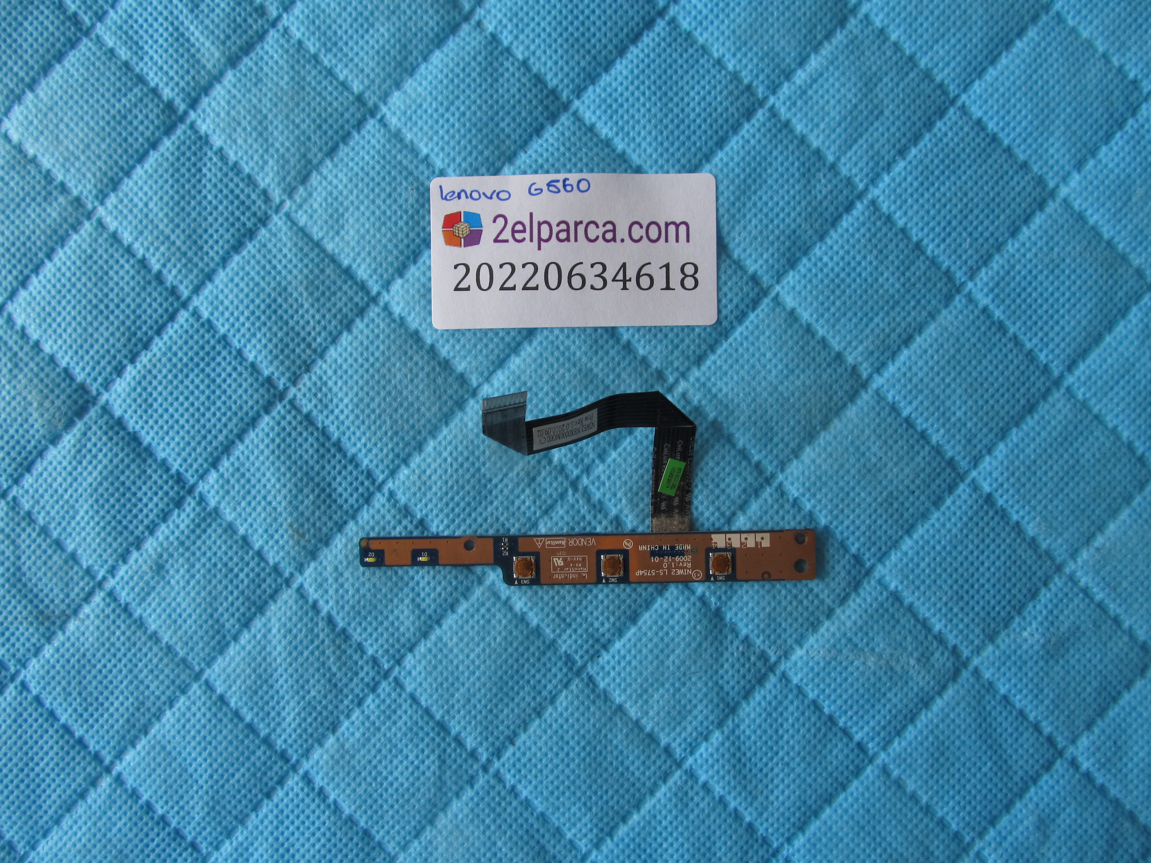 LENOVO Lenovo g560 tetik karti flex dahil orjinal ürün küçük görsel 2