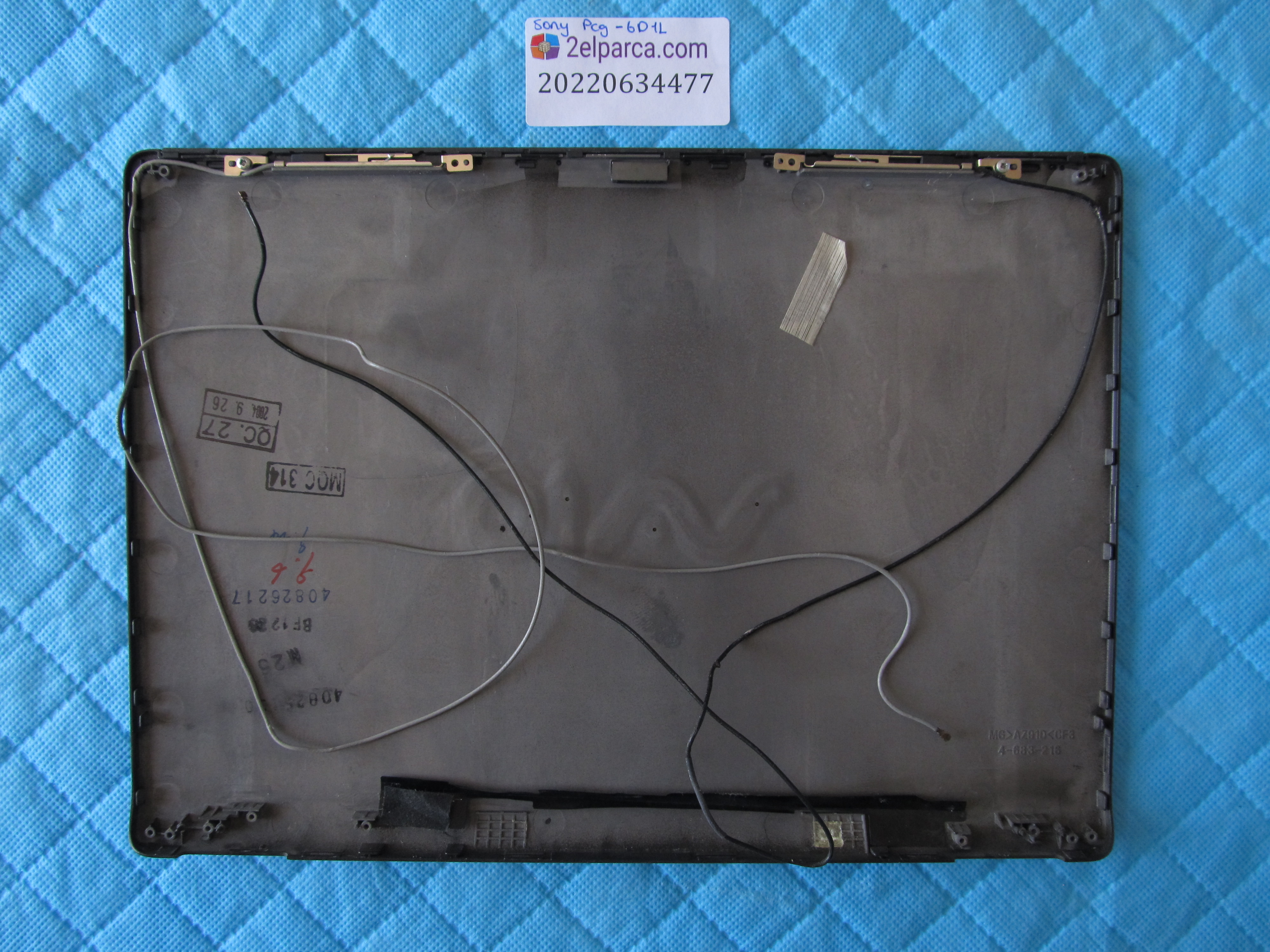 SONY Sony pcg-6d1l arka kapak lcd cover orjinal ürün küçük görsel 2