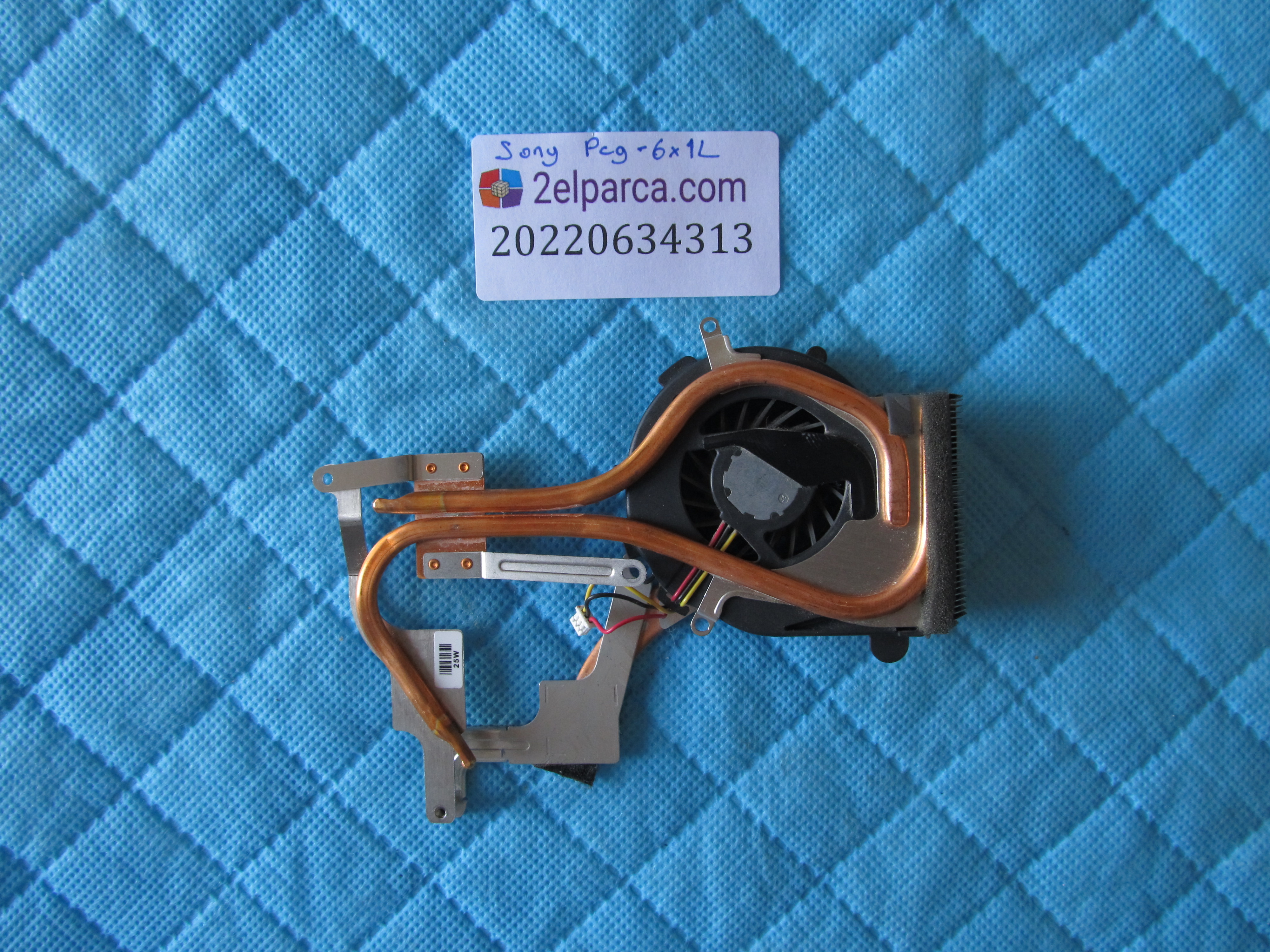 SONY Sony pcg-6x1l fan soğutucu bakir heatsink set orjinal ürün küçük görsel 2