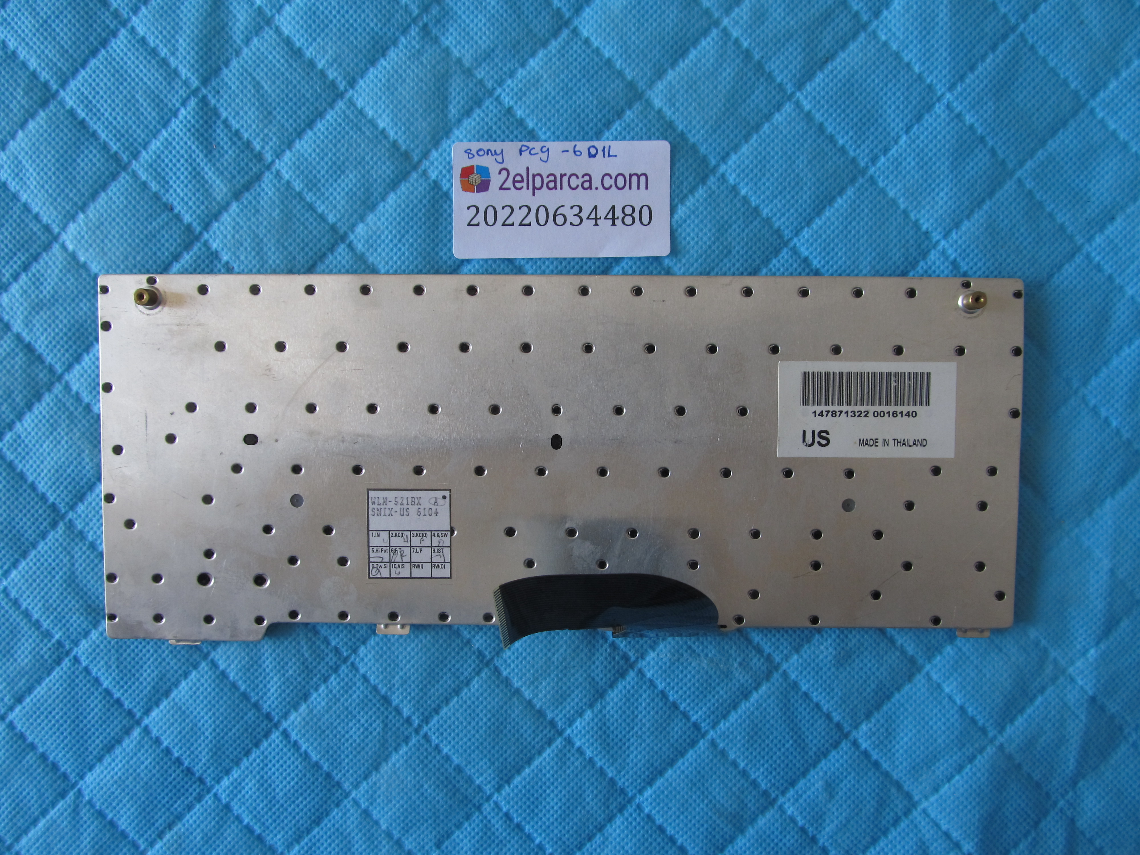 SONY Sony pcg-6d1l klavye tr q orjinal ürün küçük görsel 2