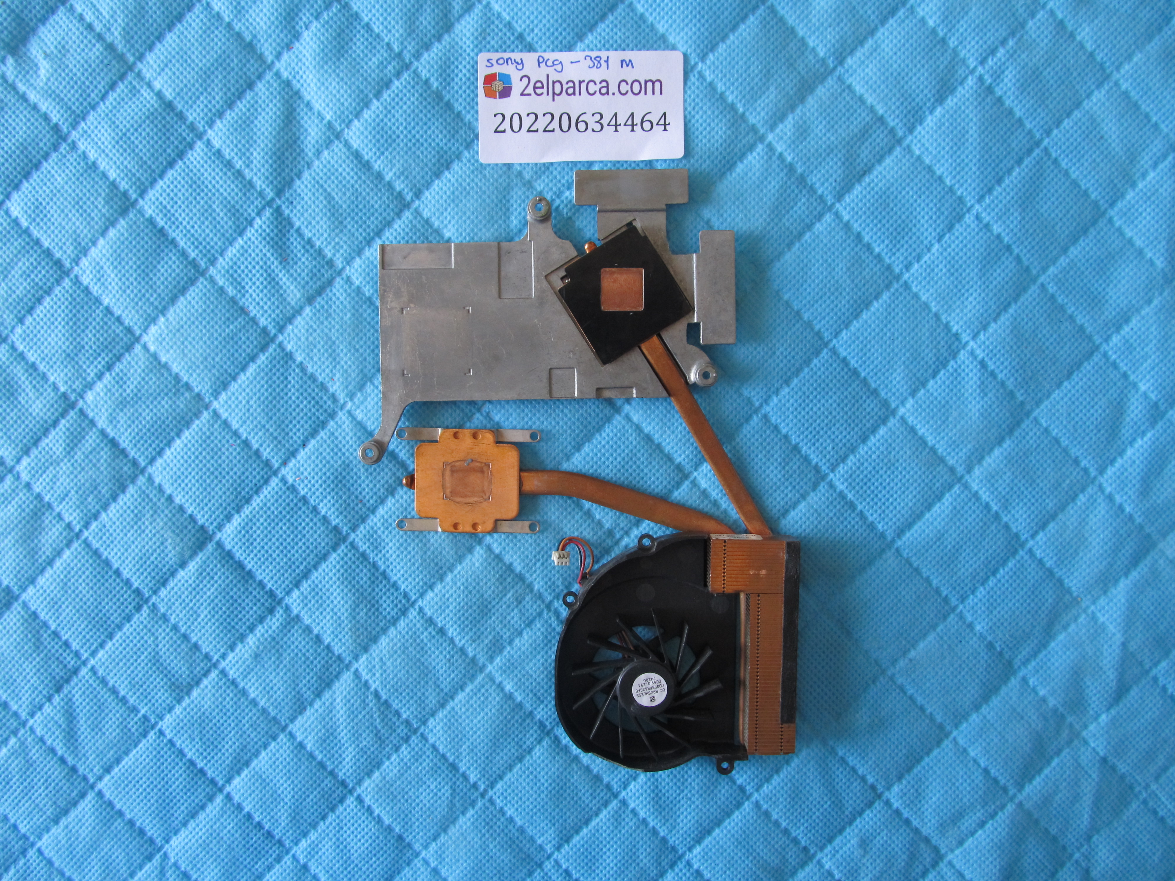 SONY Sony pcg-381m fan bakir soğutucu heatsink küçük görsel 2