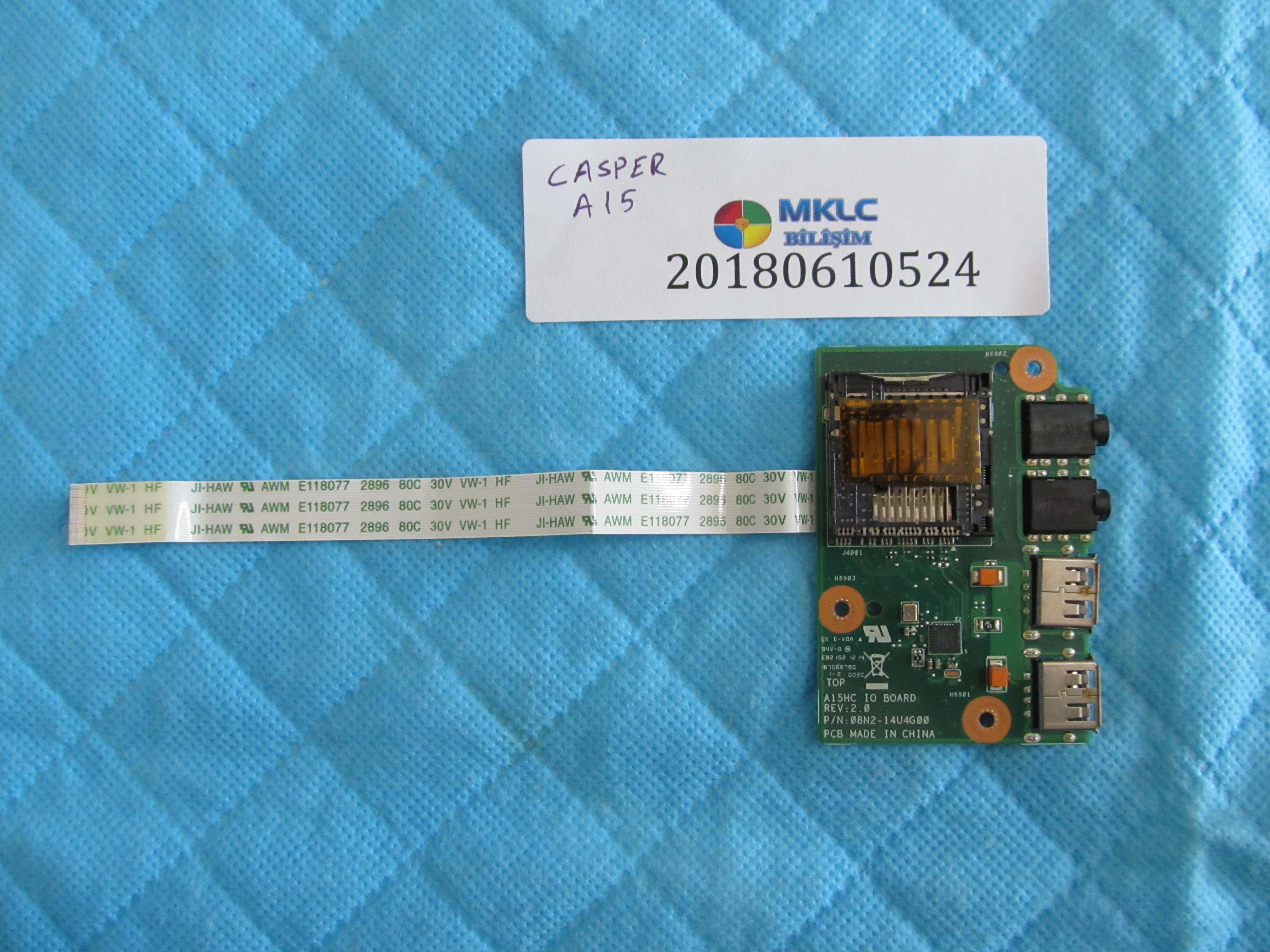 Casper a15 usb port flex ve ses karti orjinal ürün