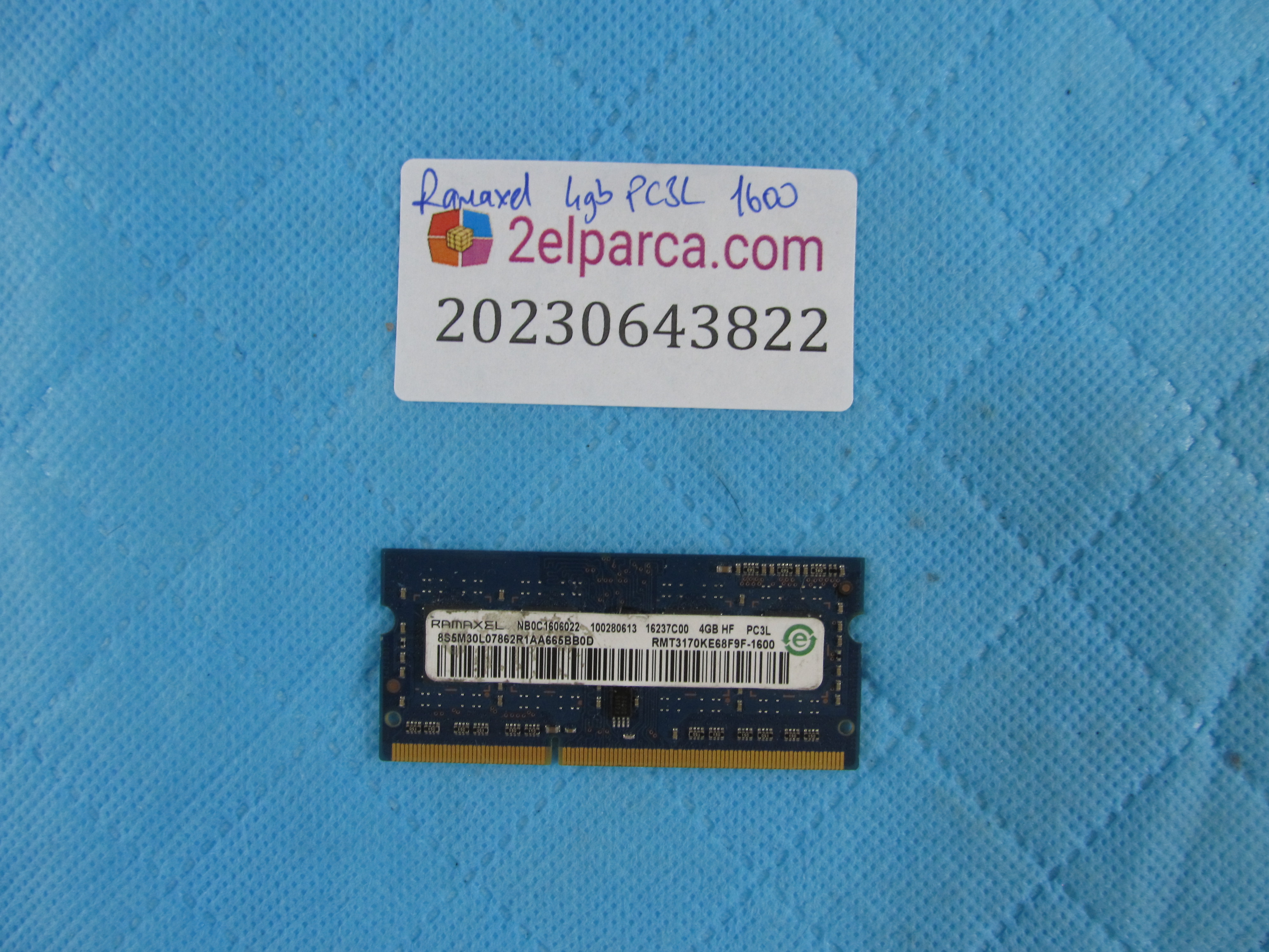 Ramaxel 4gb ddr3 pc3l 1600 ram bellek orijinal ürün