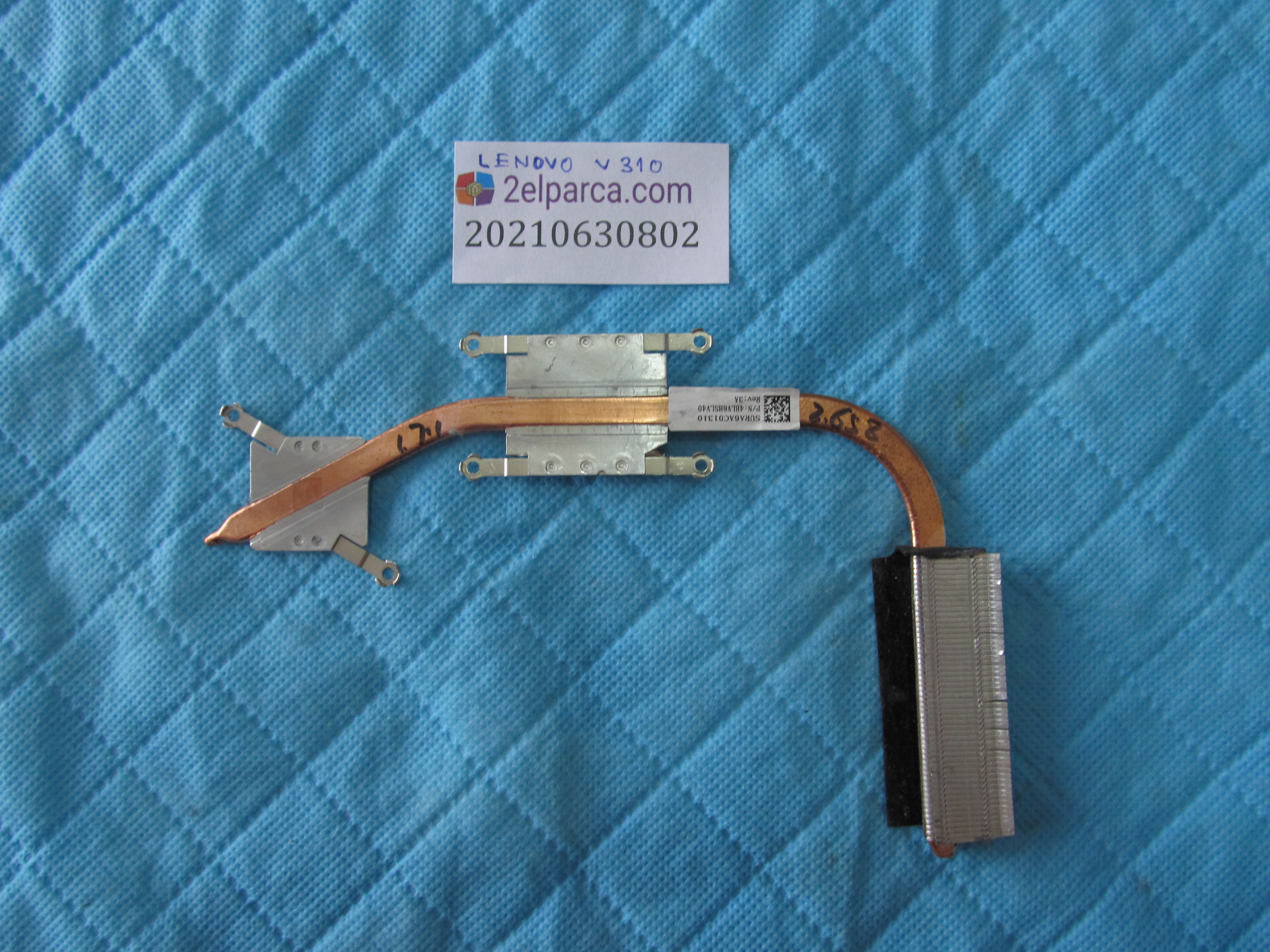 LENOVO Lenovo v310 soğutucu bakir (heatsink) orjinal ürün küçük görsel 2