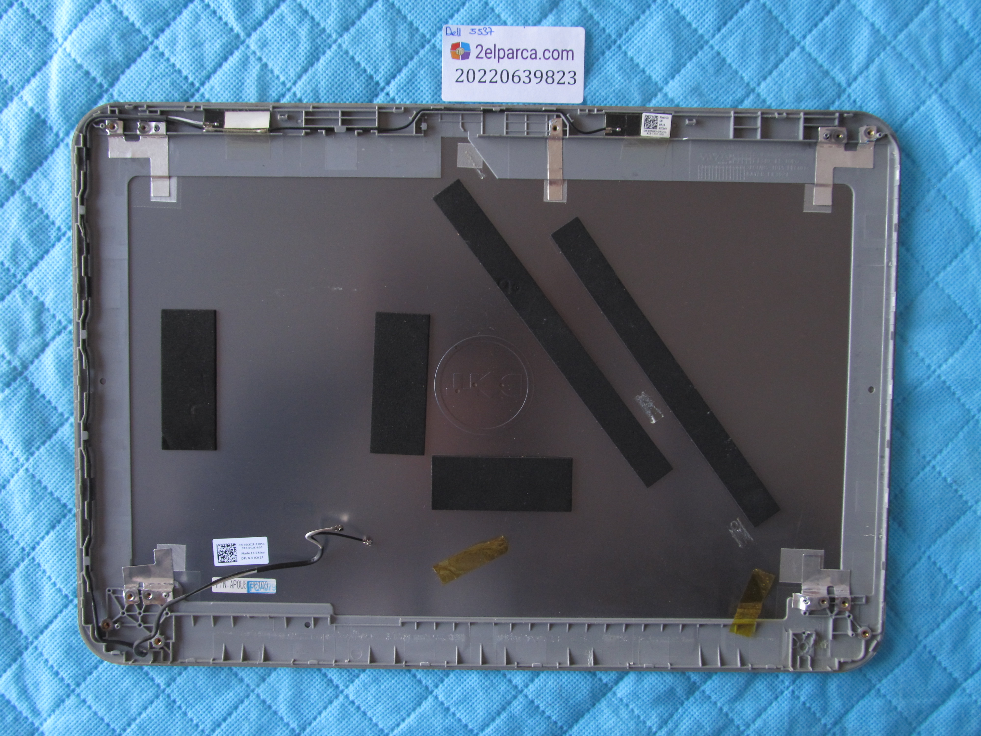 DELL Dell 5537 ekran arka kapak lcd back cover (1 vida yeri tamirli) küçük görsel 2