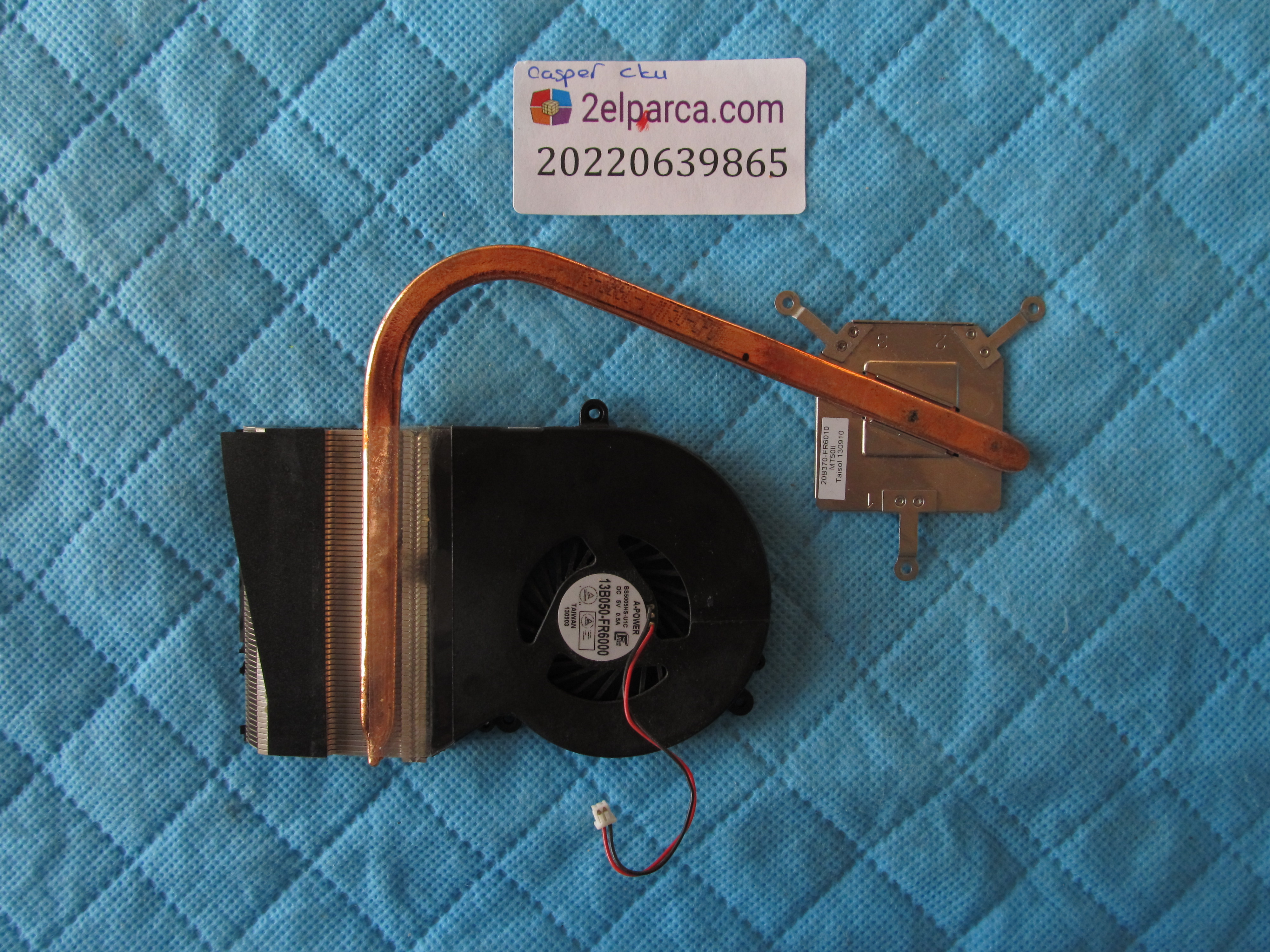 CASPER Casper mt50-cku fan bakir soğutucu (heatsink) orjinal ürün küçük görsel 2