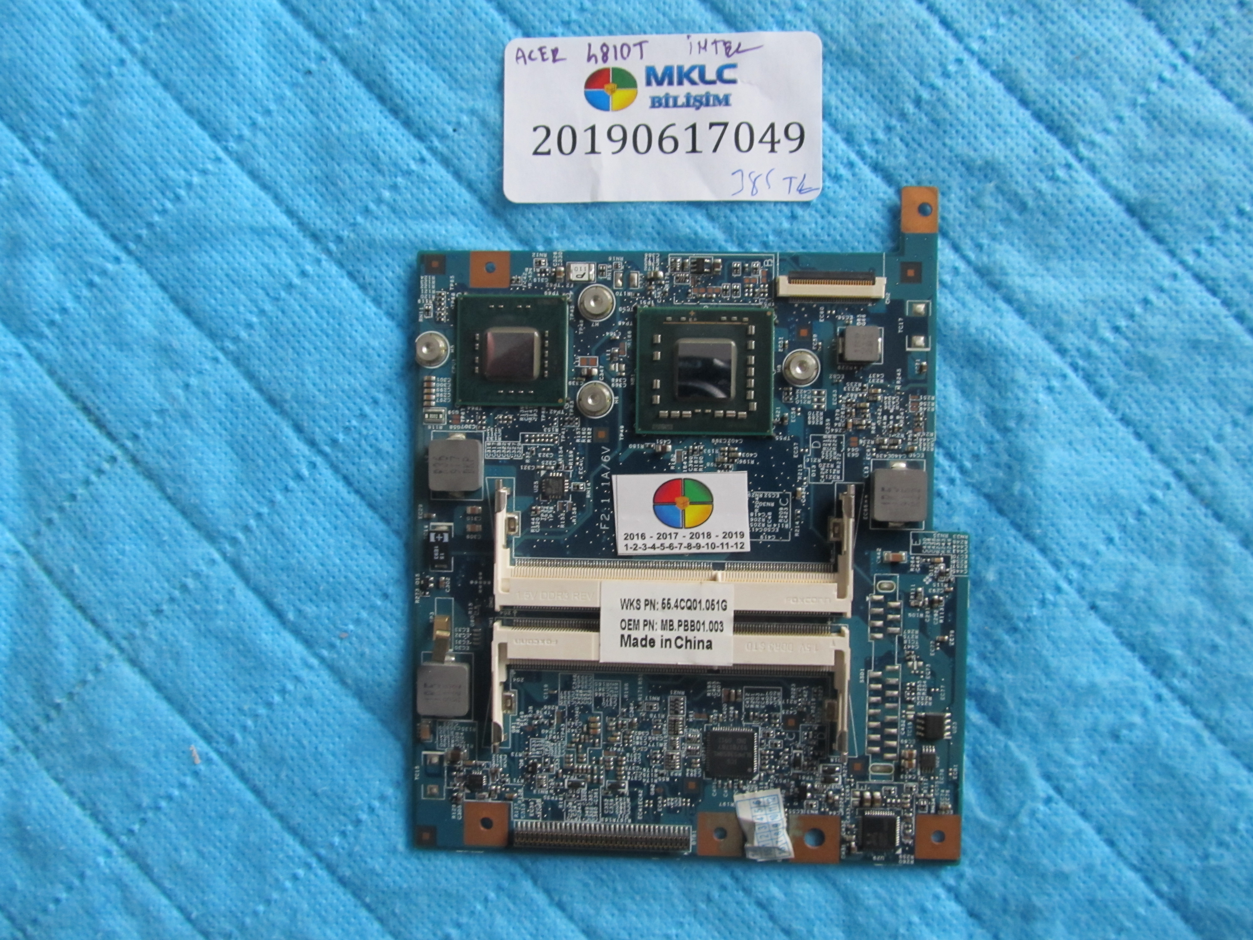 ACER Acer 4810t anakart intel ekran kartli anakart küçük görsel 2