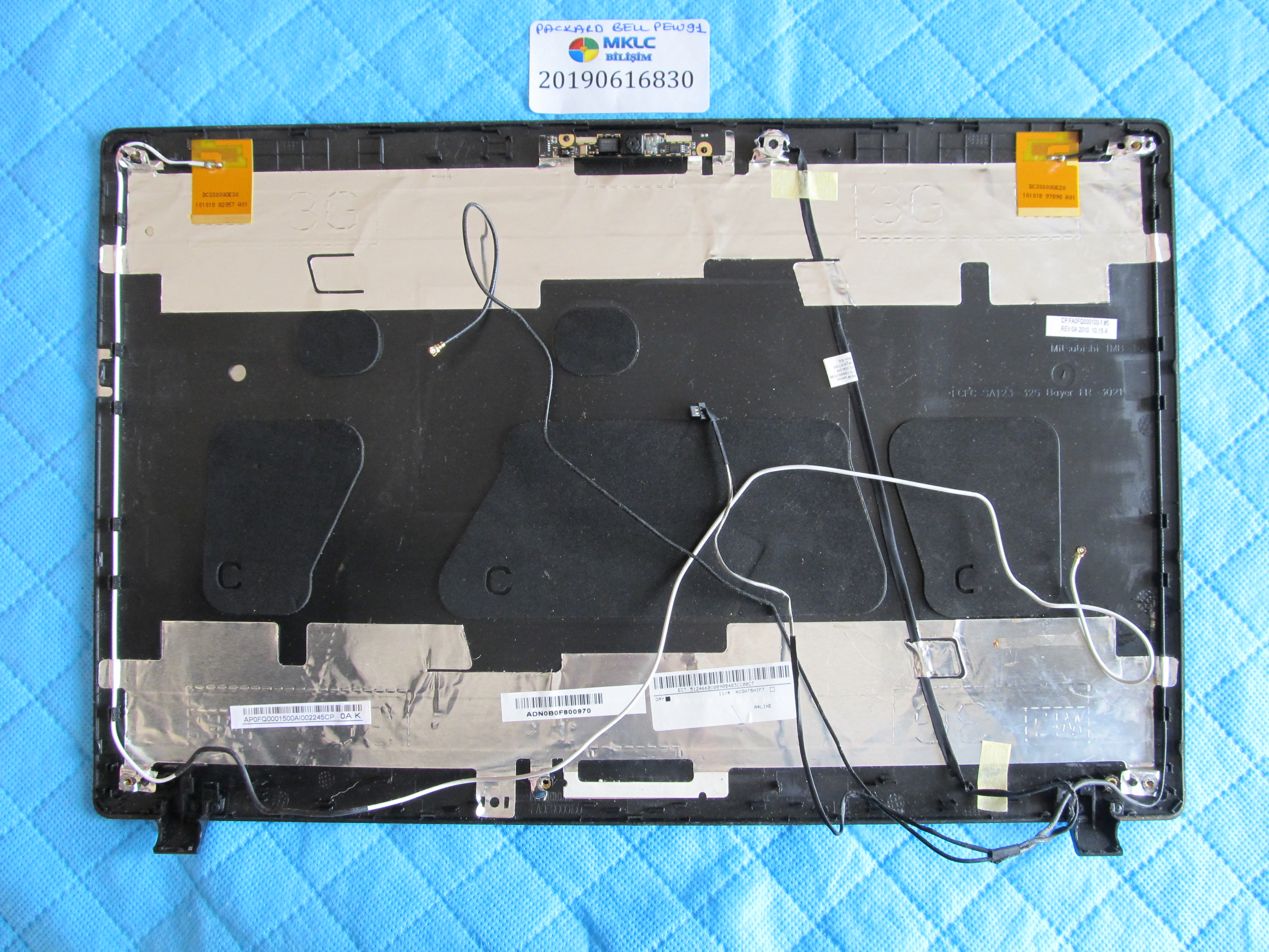 PACKARD BELL Packard bell pew91 ekran arka kapak lcd back cover orjinal ürün küçük görsel 2