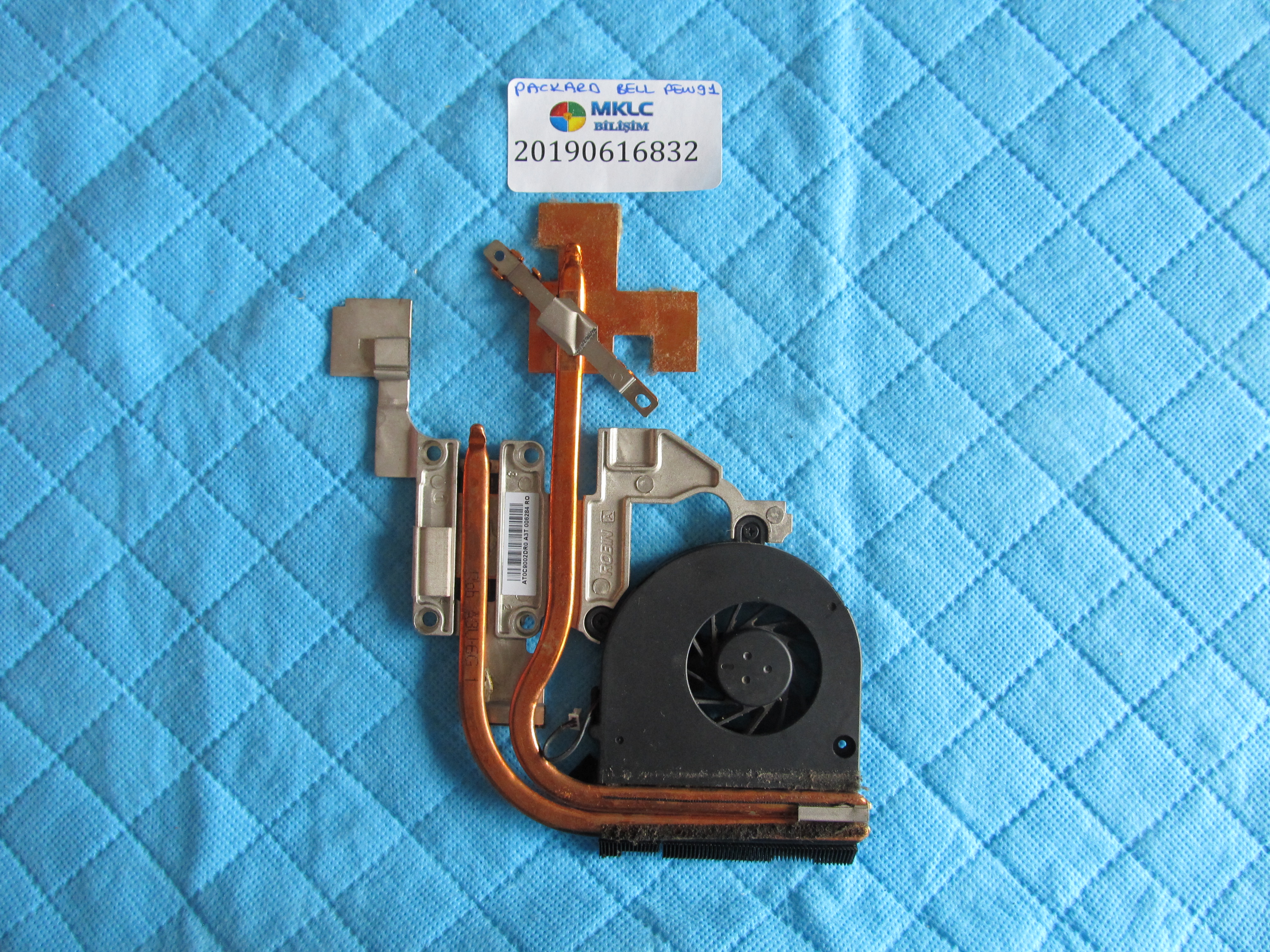 PACKARD BELL Packard bell pew91 fan bakir soğutucu (heatsink) orjinal ürün küçük görsel 2