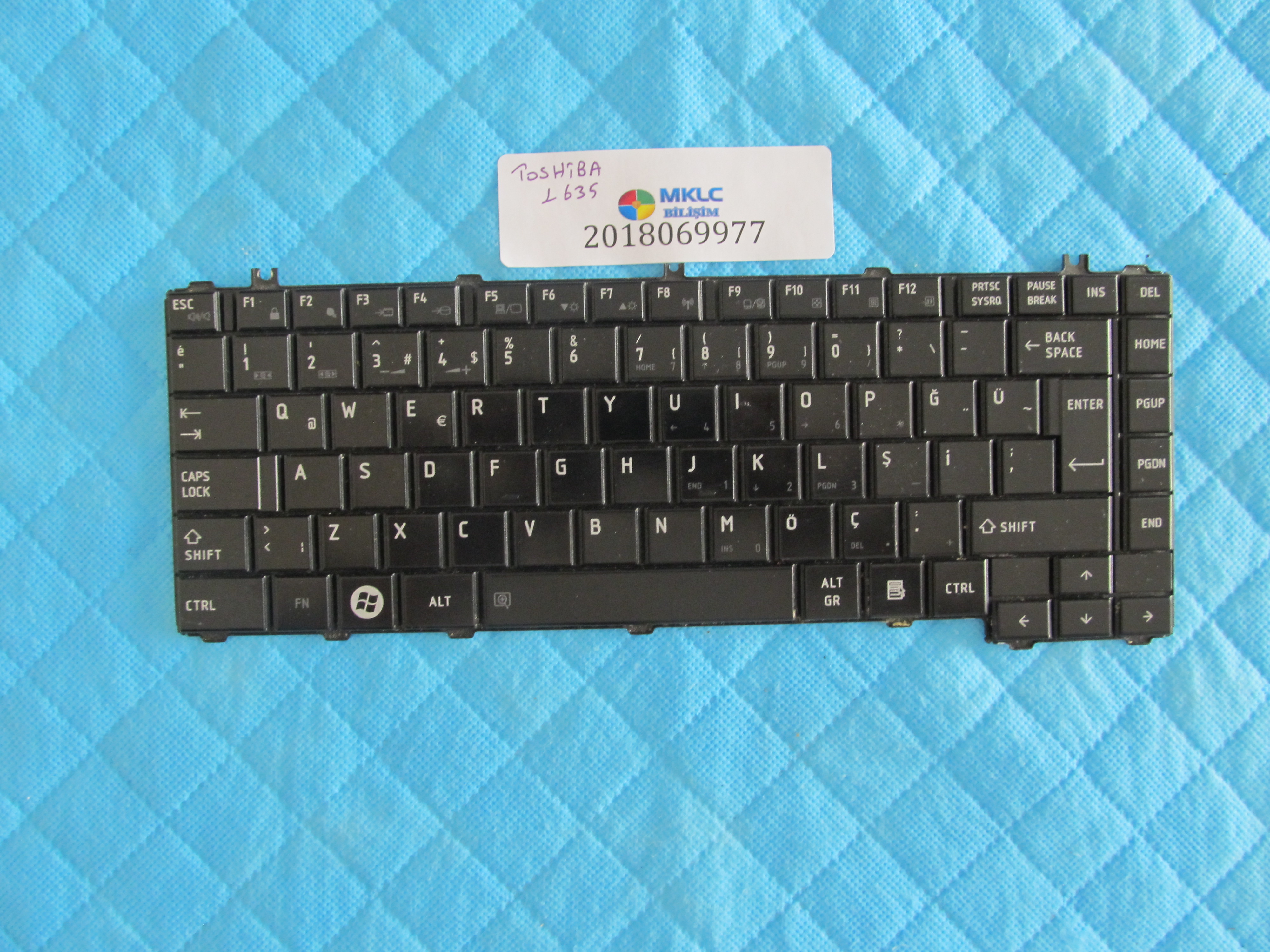 Toshiba l635 klavye tr q orjinal ürün