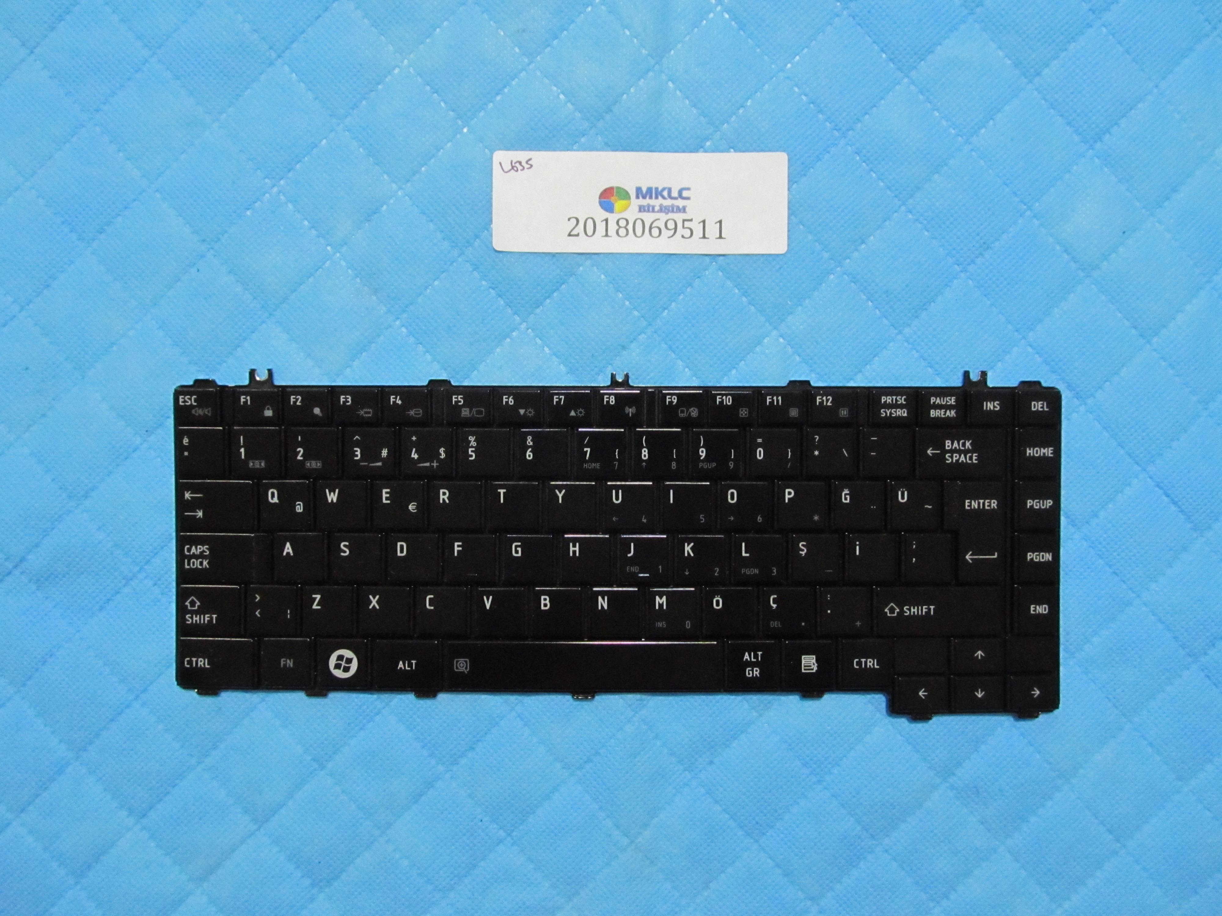 Toshiba l635 klavye tr q orjinal ürün