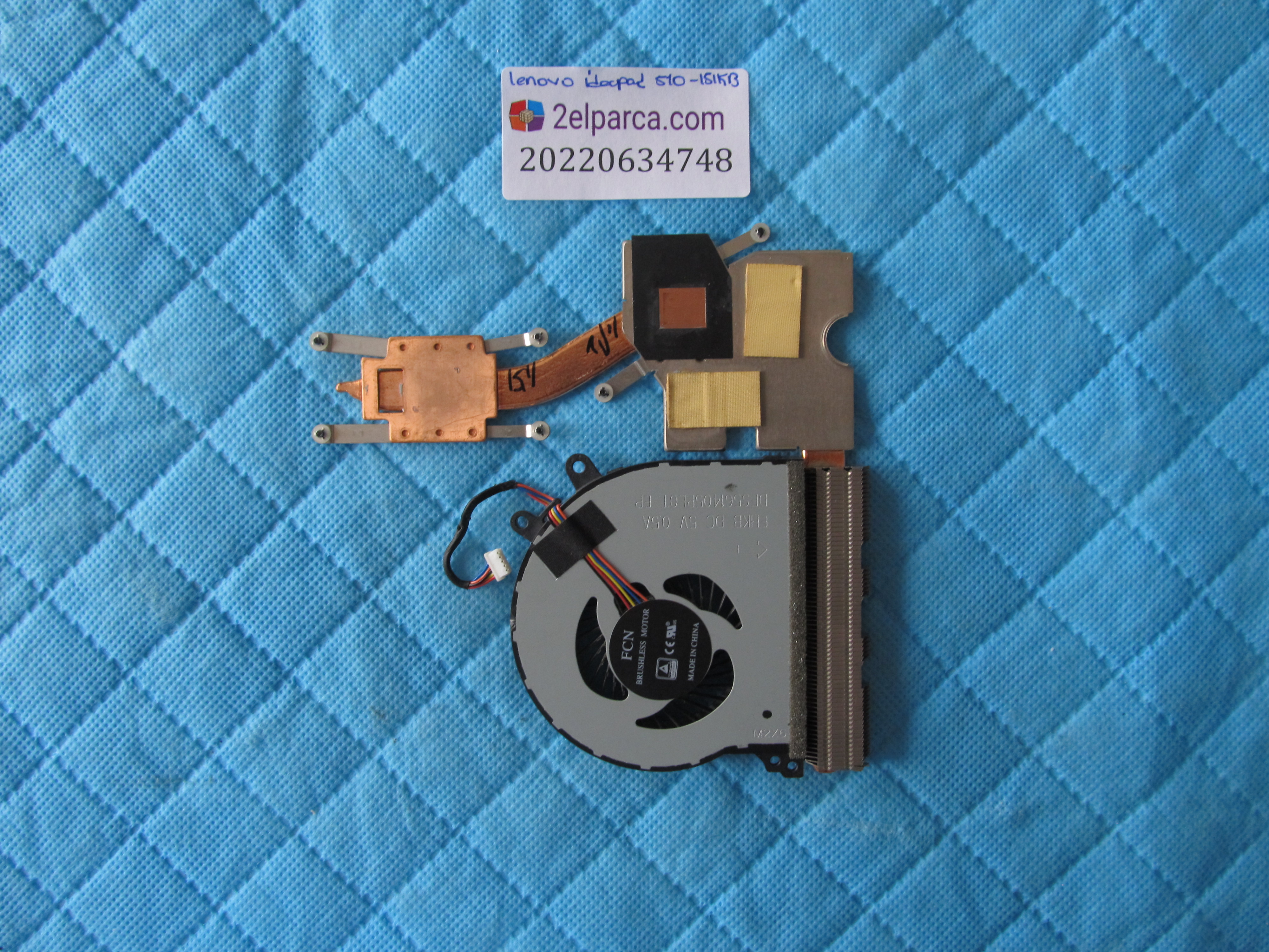 LENOVO Lenovo ideapad 510 fan soğutucu bakir heatsink orjinal ürün küçük görsel 2