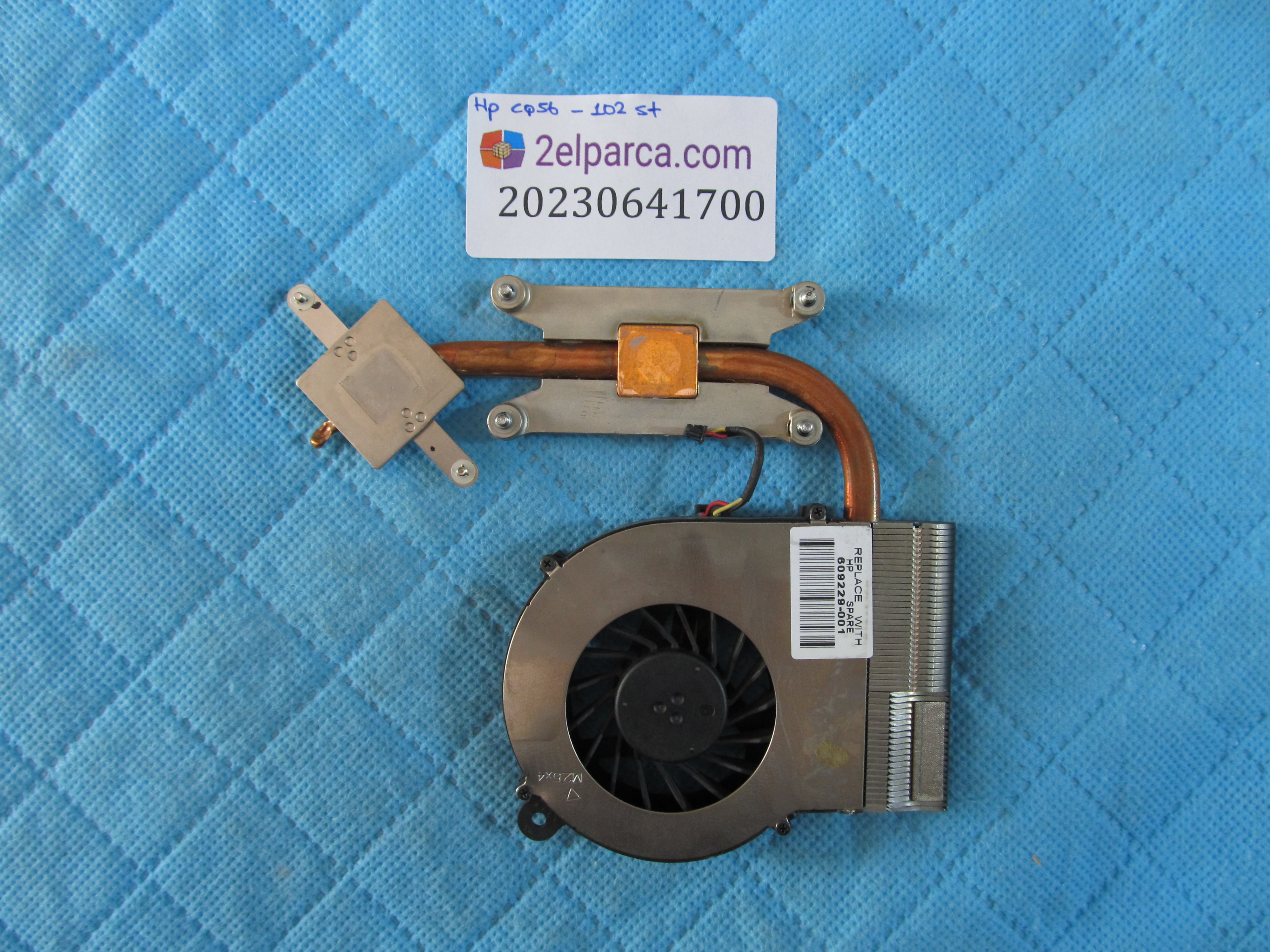 HP Hp cq56-102st fan bakir soğutucu (heatsink) orjinal ürün küçük görsel 2