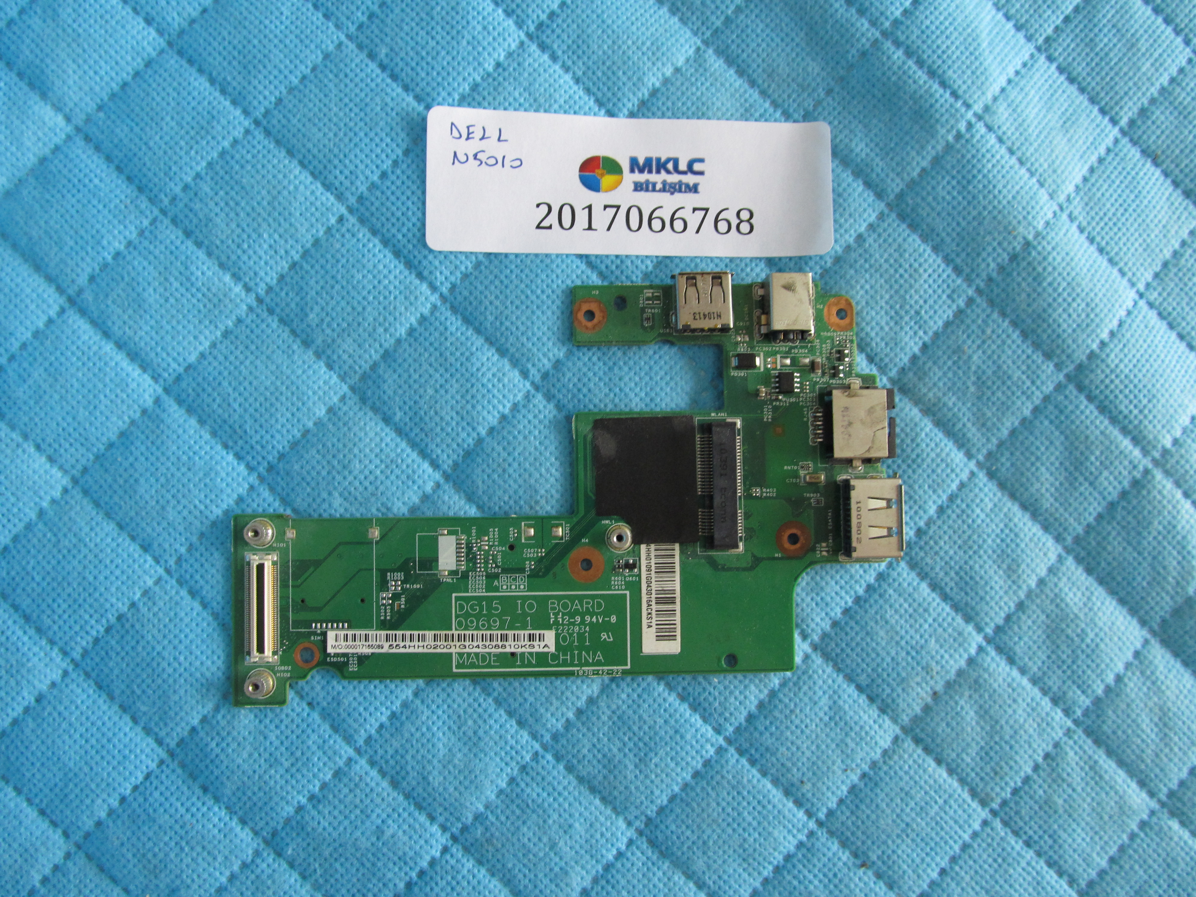 Dell n5010 usb-ethernet ve ses karti dc board orjinal ürün