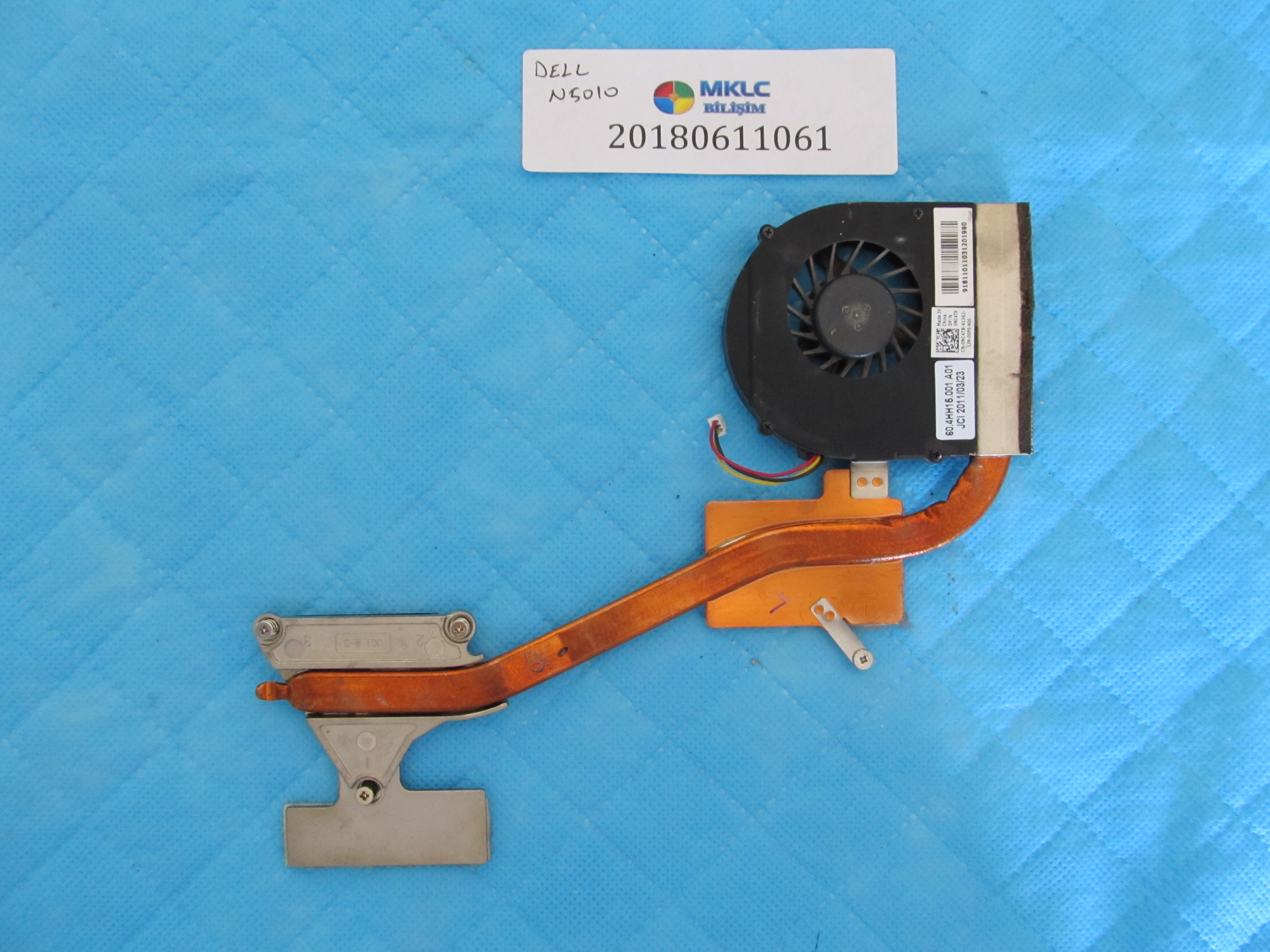 Dell n5010 fan bakir soğutucu (heatsink) orjinal ürün
