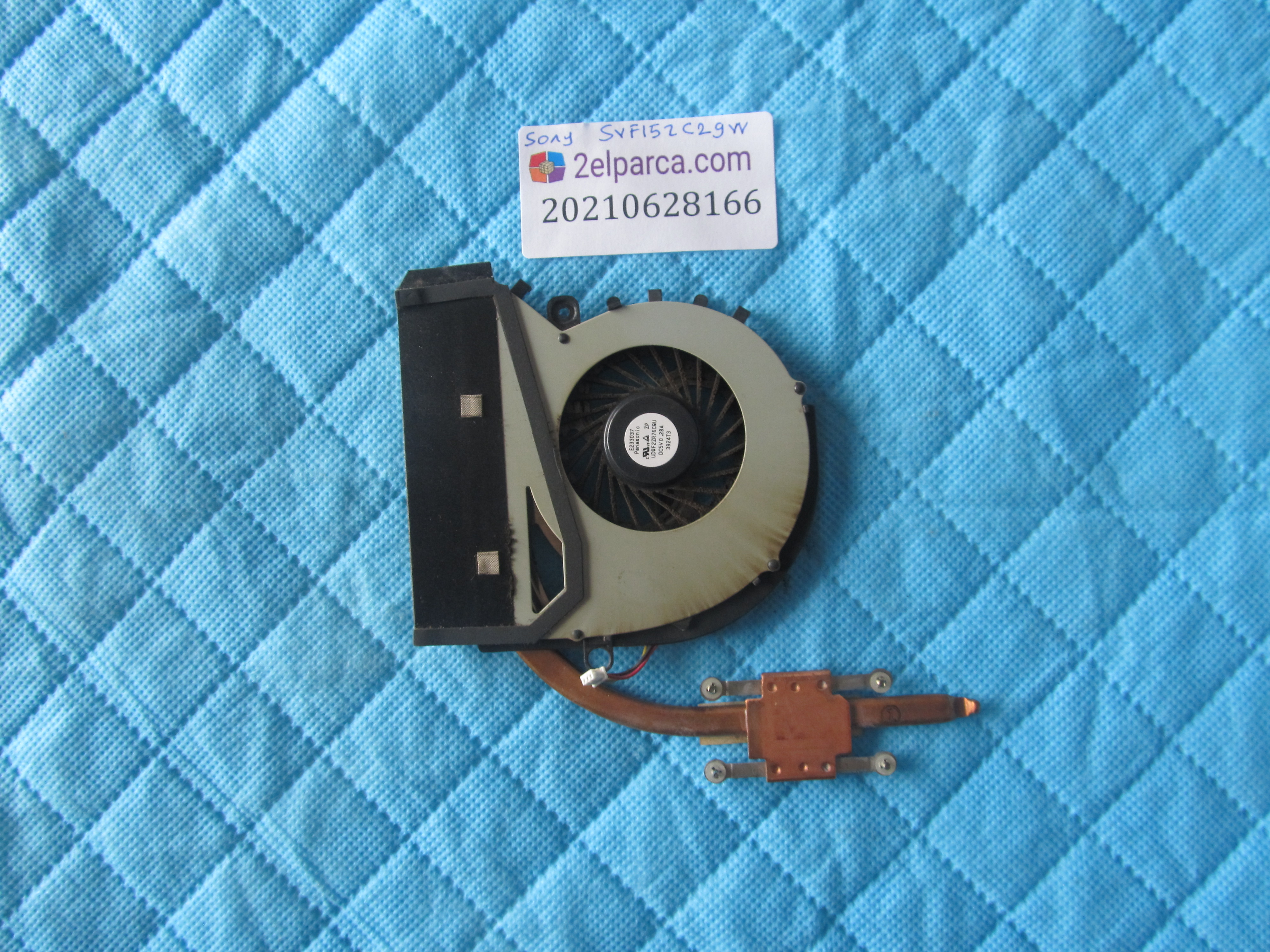 SONY Sony svf152c29w fan bakir soğutucu (heatsink) küçük görsel 2