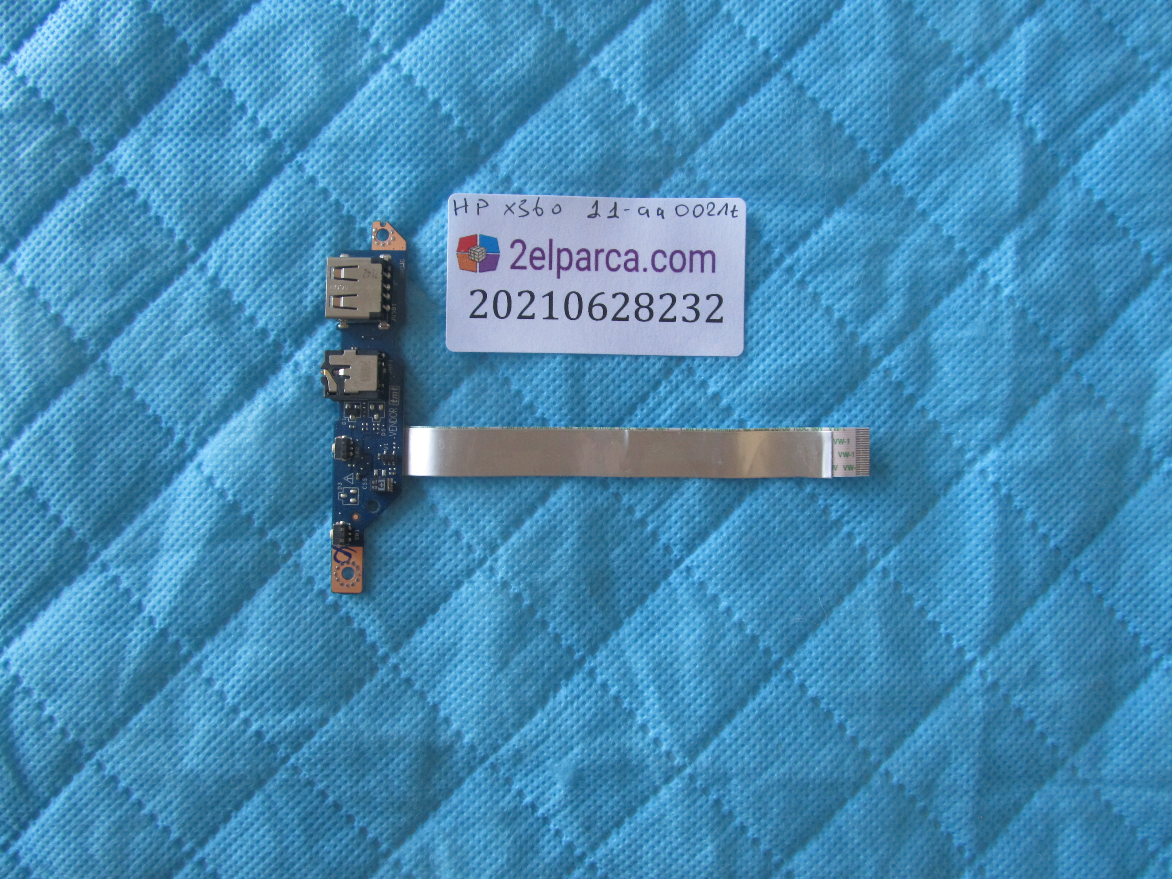 HP Hp x360 11-qq002nt usb port ve ses port flex orjinal ürün küçük görsel 2