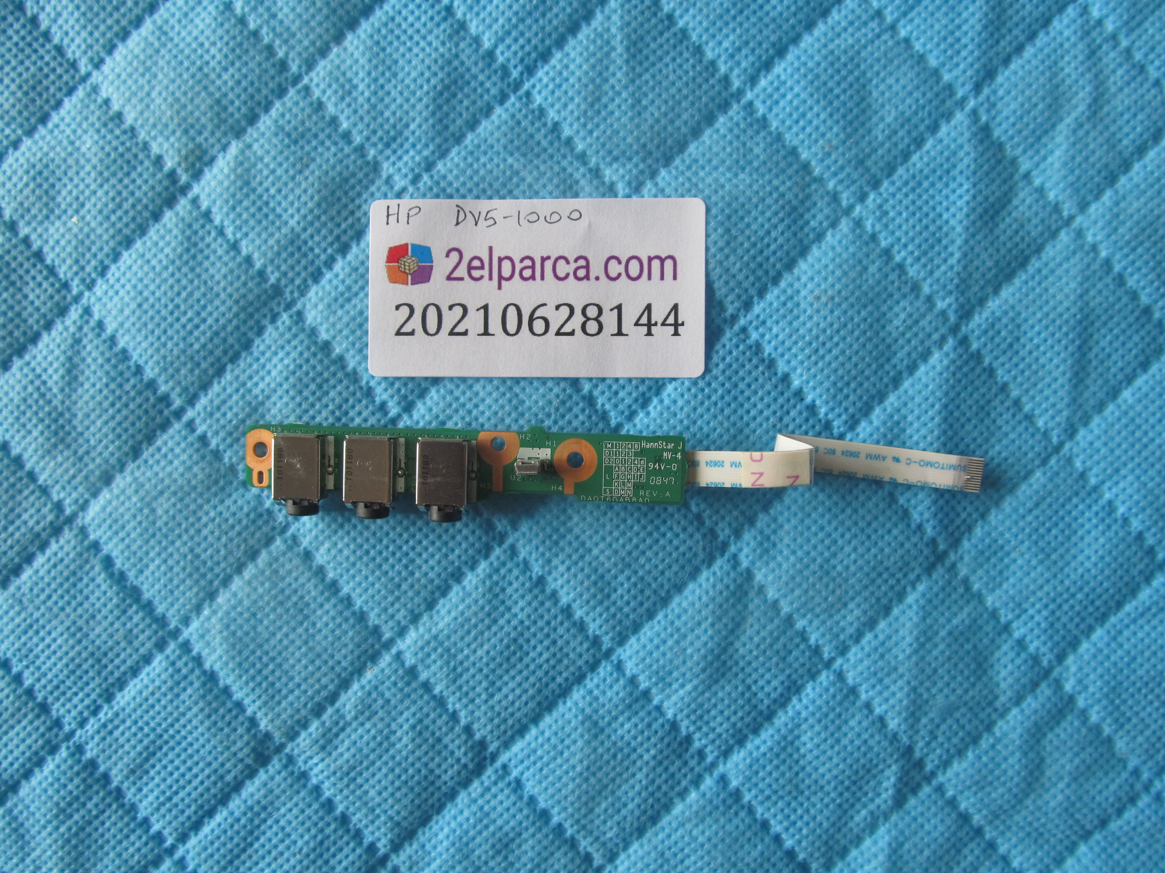 HP Hp dv5-1000 ses board flex küçük görsel 2