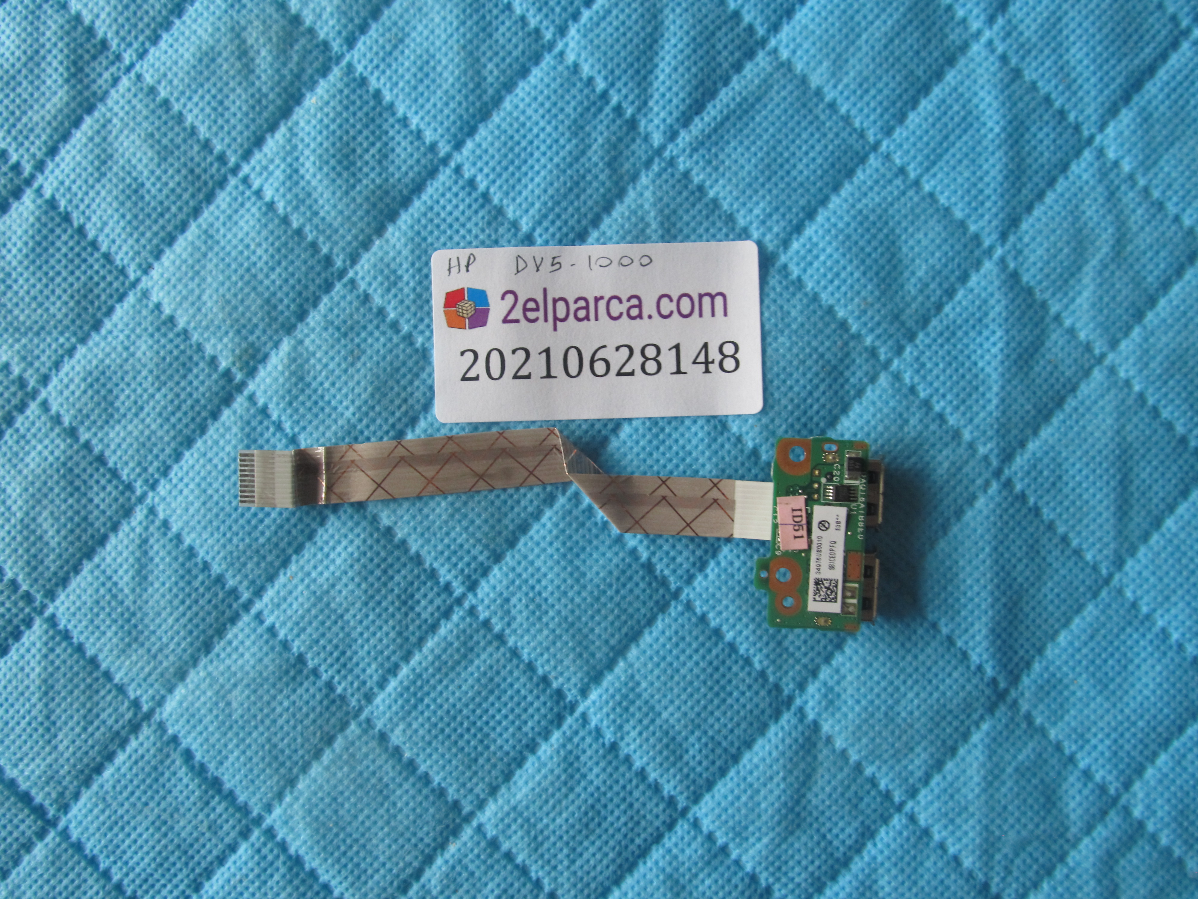 HP Hp dv5-1000 usb board flex küçük görsel 2