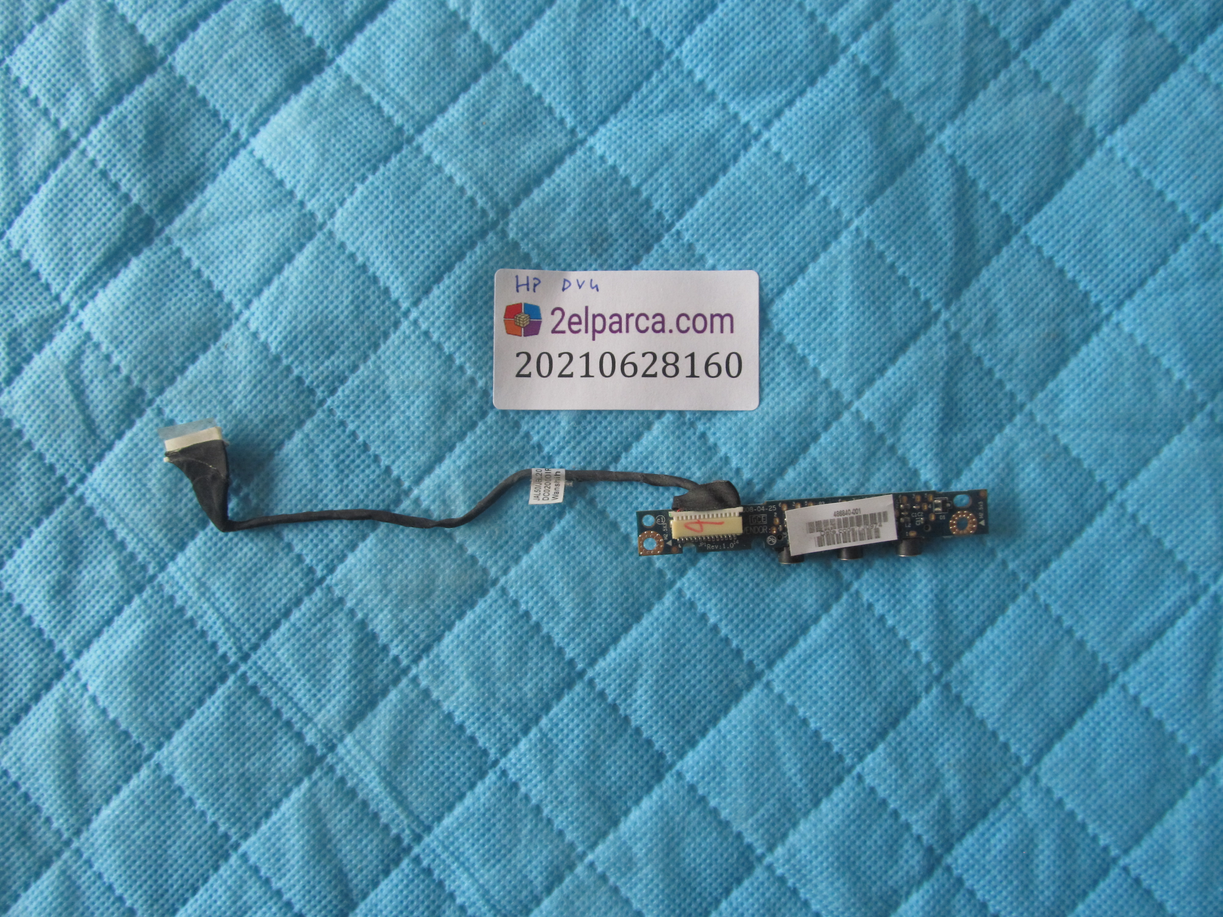 HP Hp dv4-1000 ses board kablo küçük görsel 2