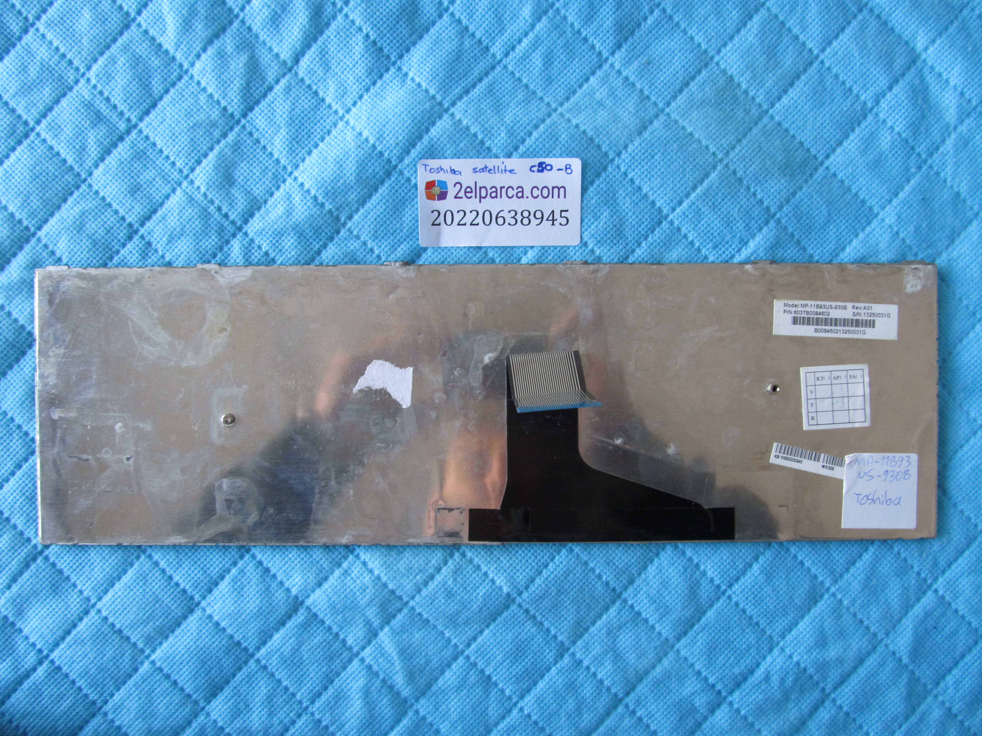 TOSHİBA Toshiba mp-11b93us-528, mp-11b93us-930 notebook klavye orjinal testli ürün küçük görsel 2