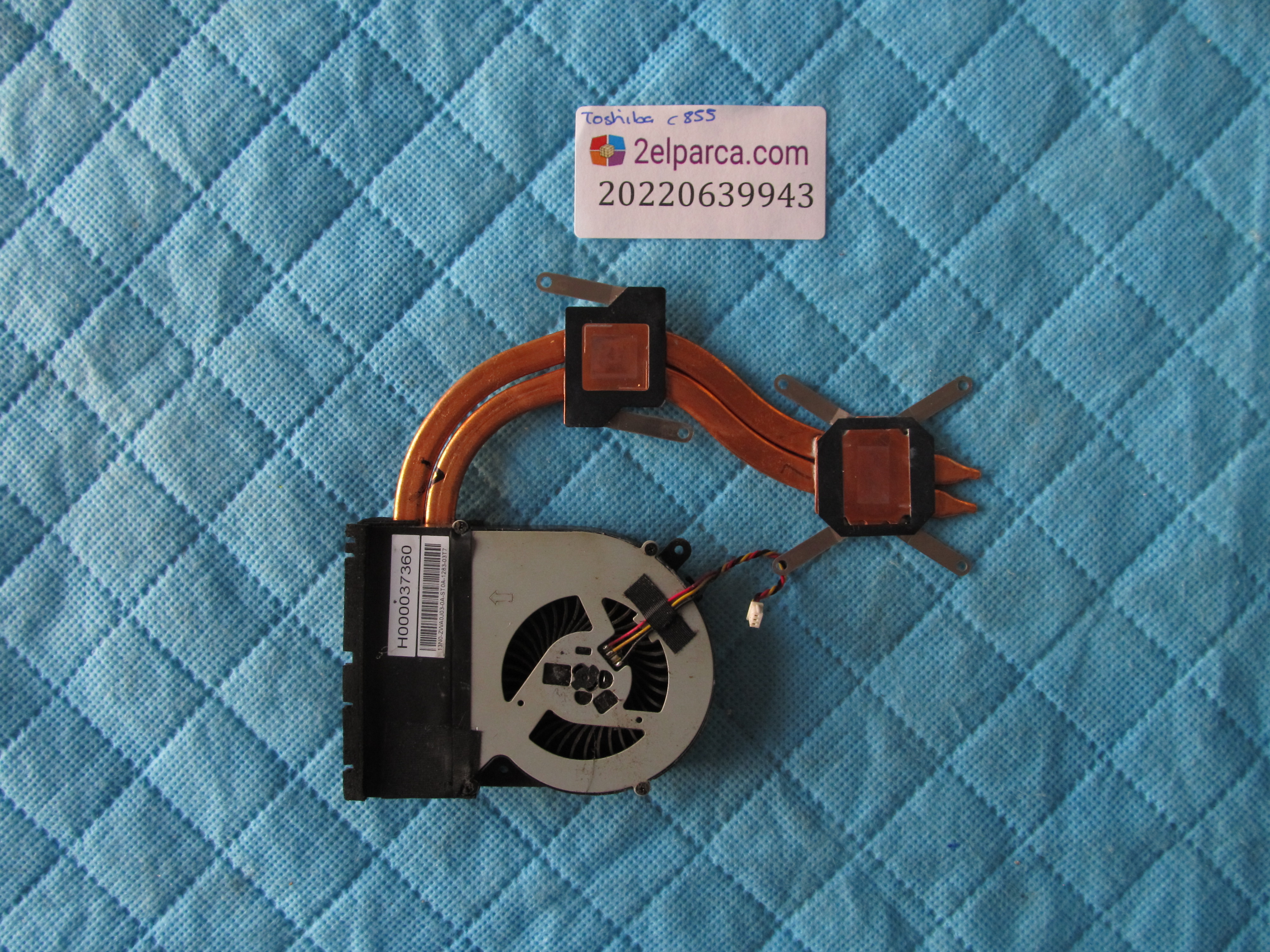 TOSHİBA Toshiba c855 fan bakir soğutucu (heatsink) orjinal ürün küçük görsel 2