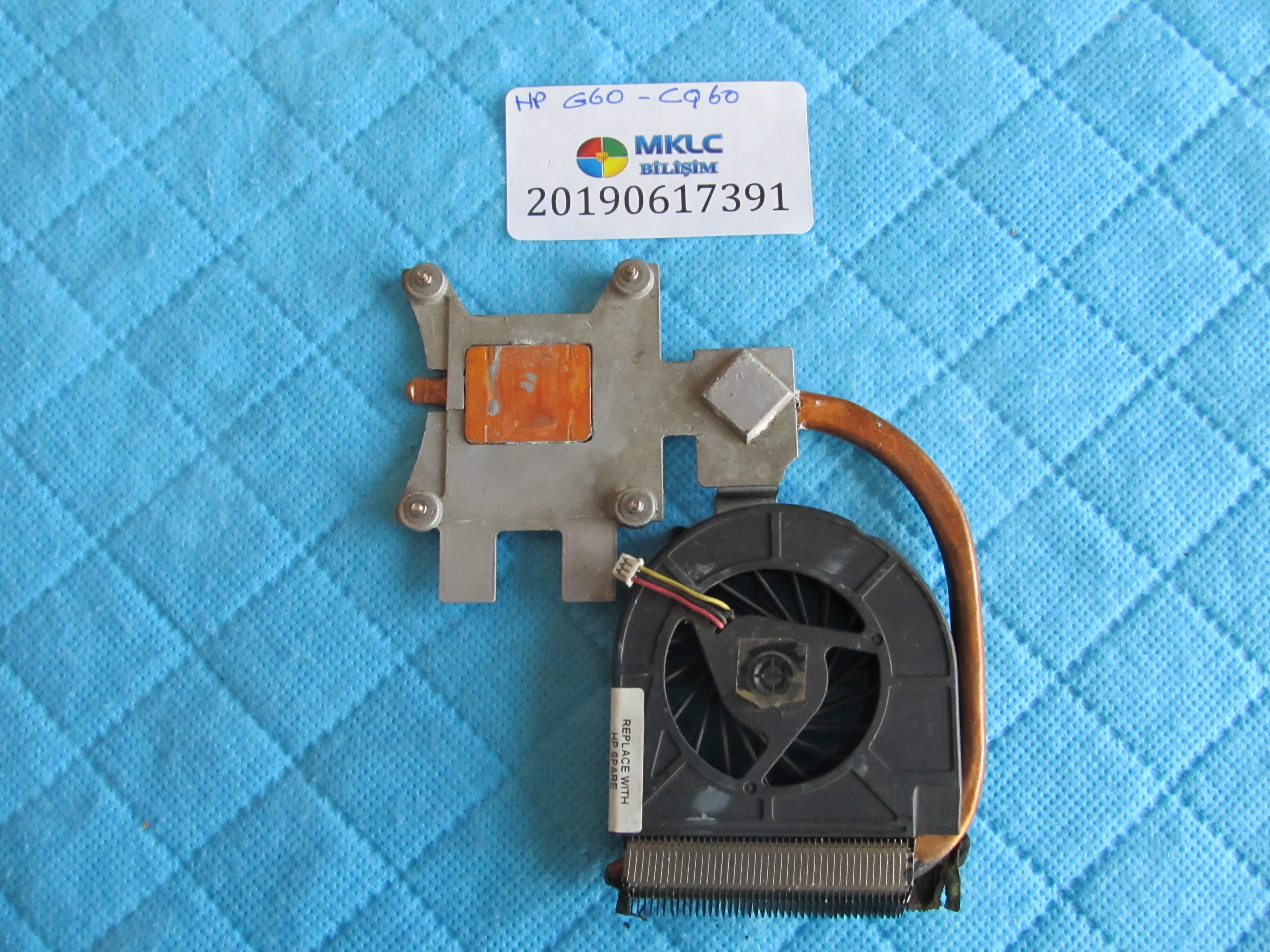 HP Hp g60-cq60 fan bakir soğutucu (heatsink) küçük görsel 2