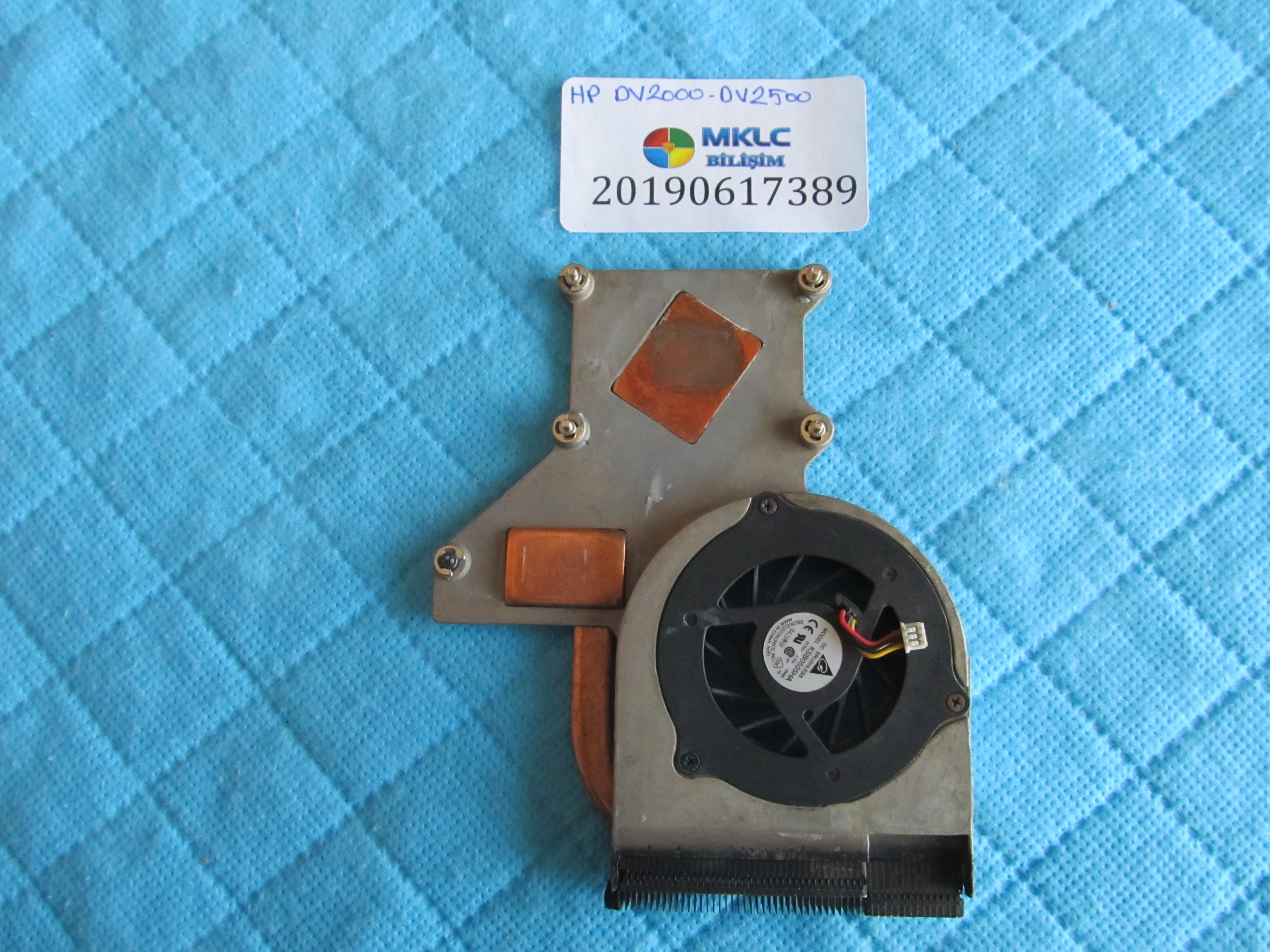 HP Hp dv2000-dv2500 fan bakir soğutucu (heatsink) küçük görsel 2