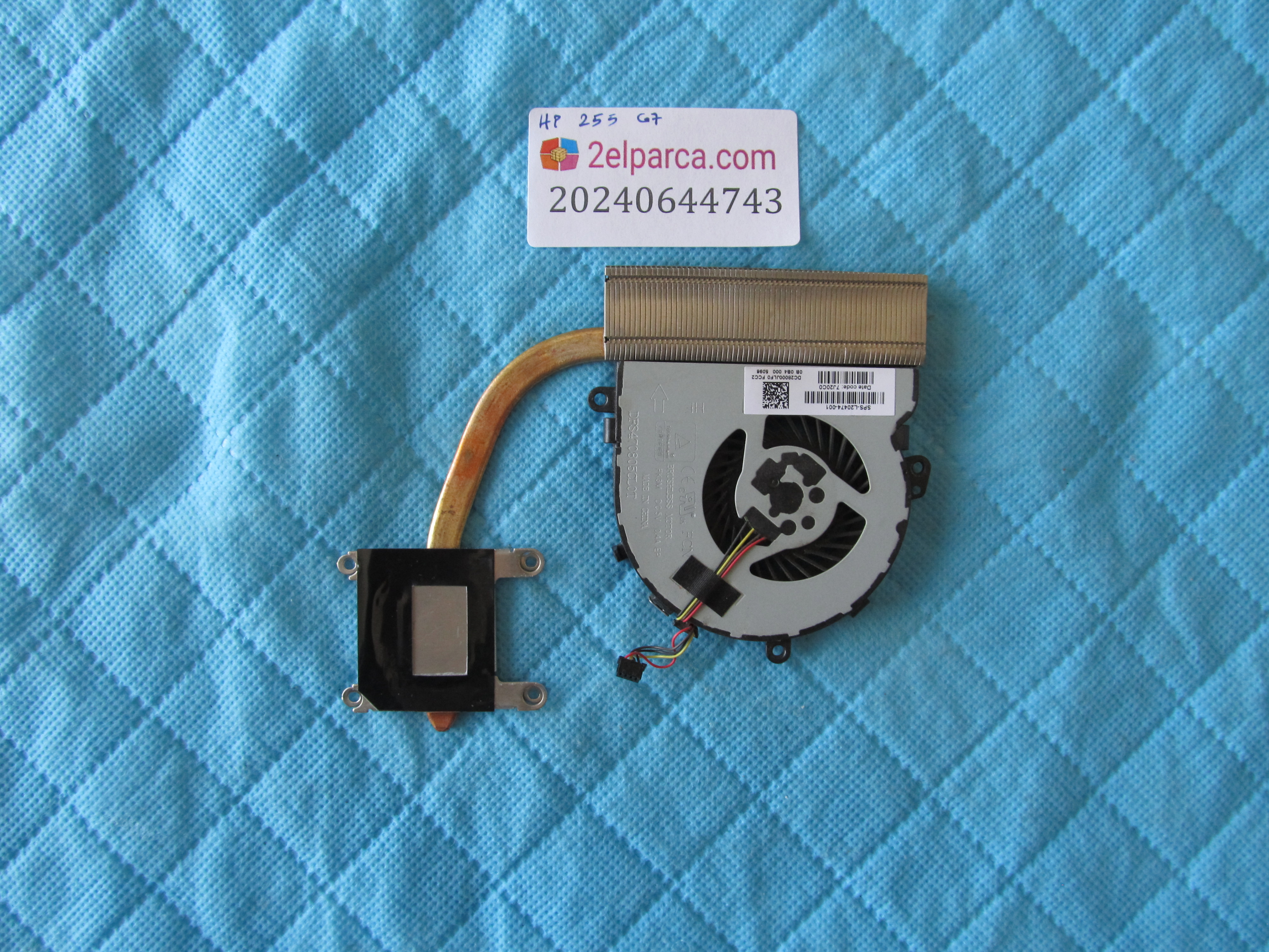 HP Hp 255 g7 fan soğutucu bakir (heatsink) orjinal ürün küçük görsel 2