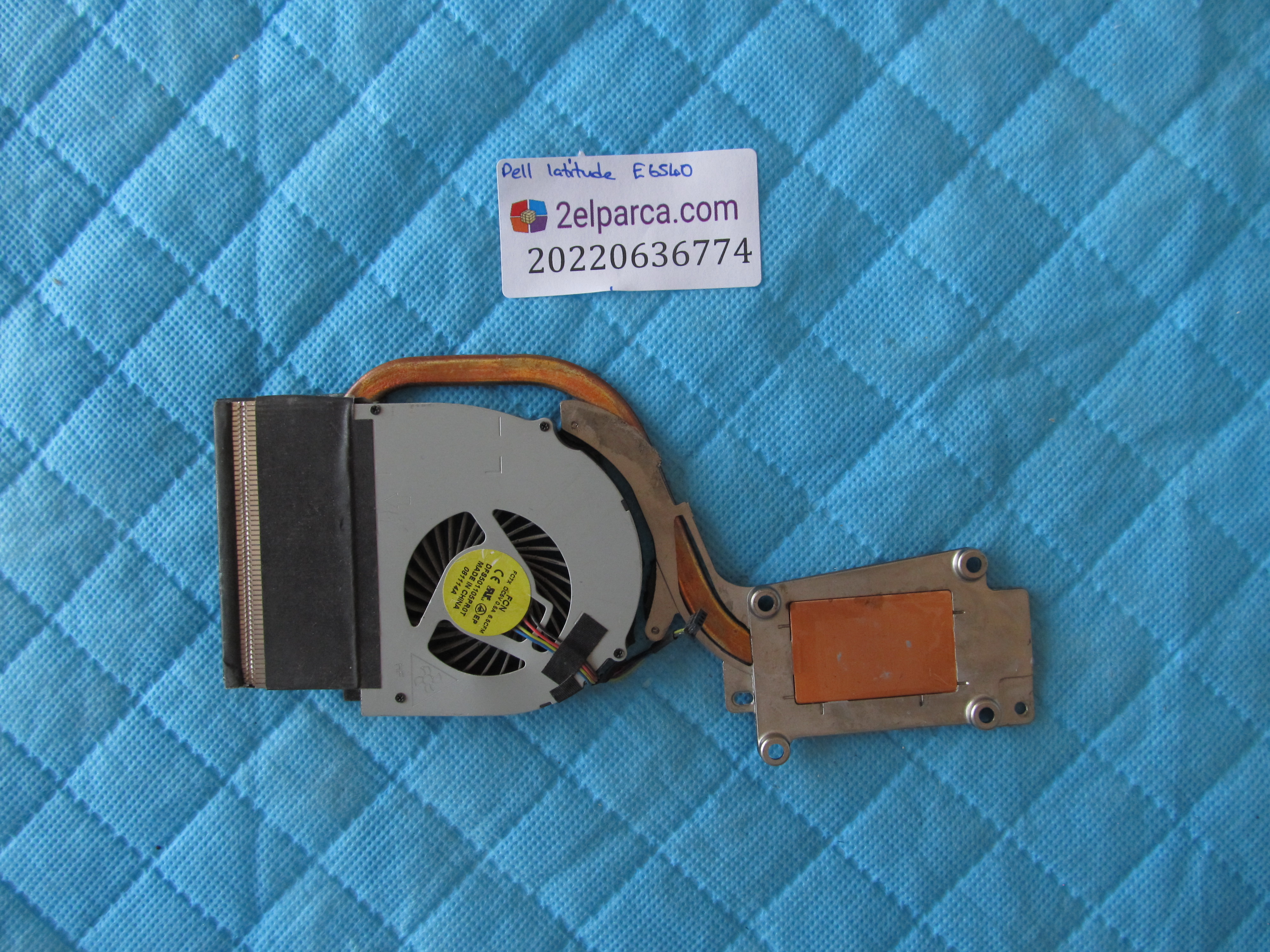 DELL Dell e6540 fan bakir soğutucu (heatsink) orjinal ürün küçük görsel 2