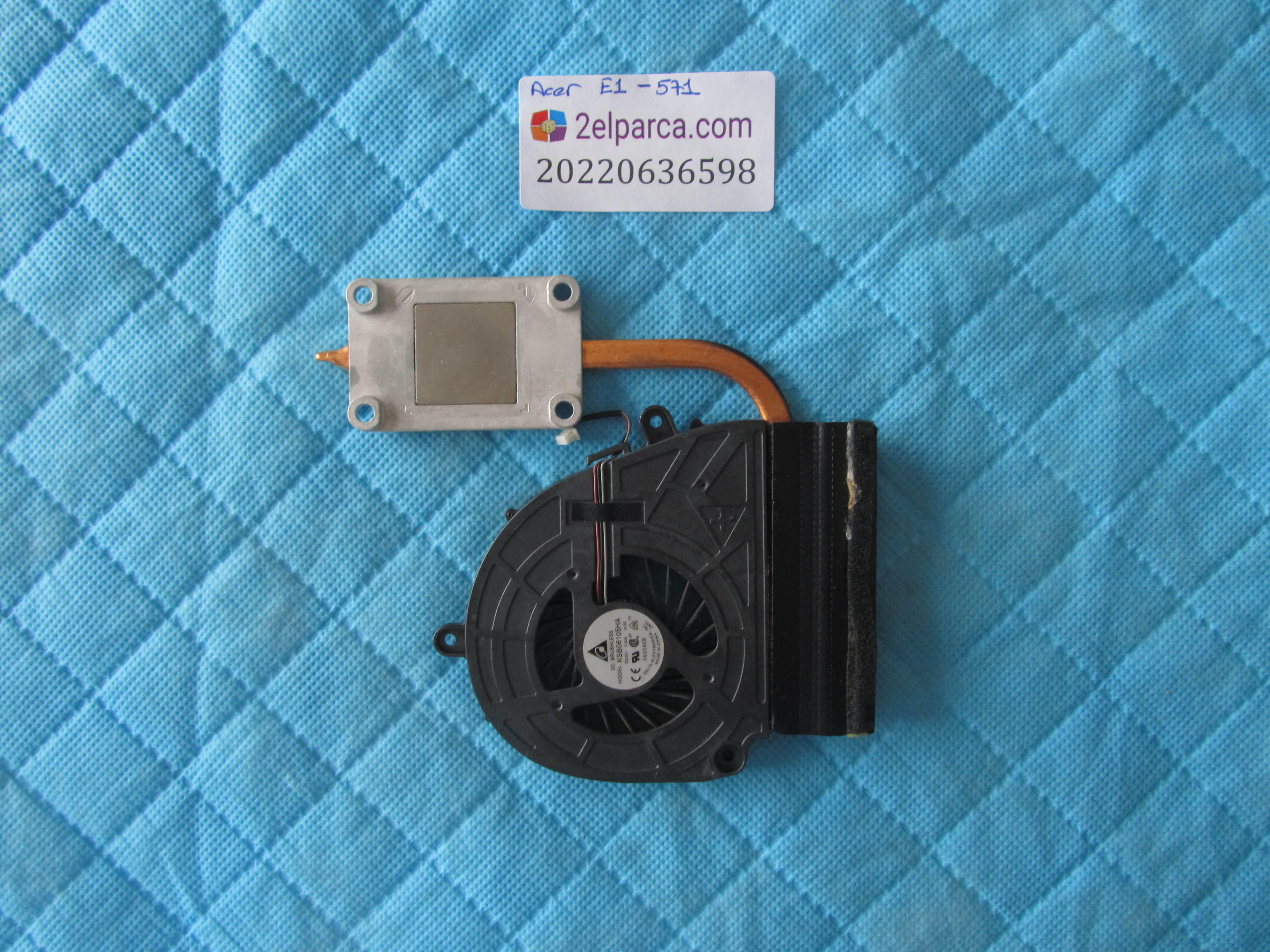 ACER Acer e1 571 fan soğutucu bakir heatsink orjinal ürün küçük görsel 2