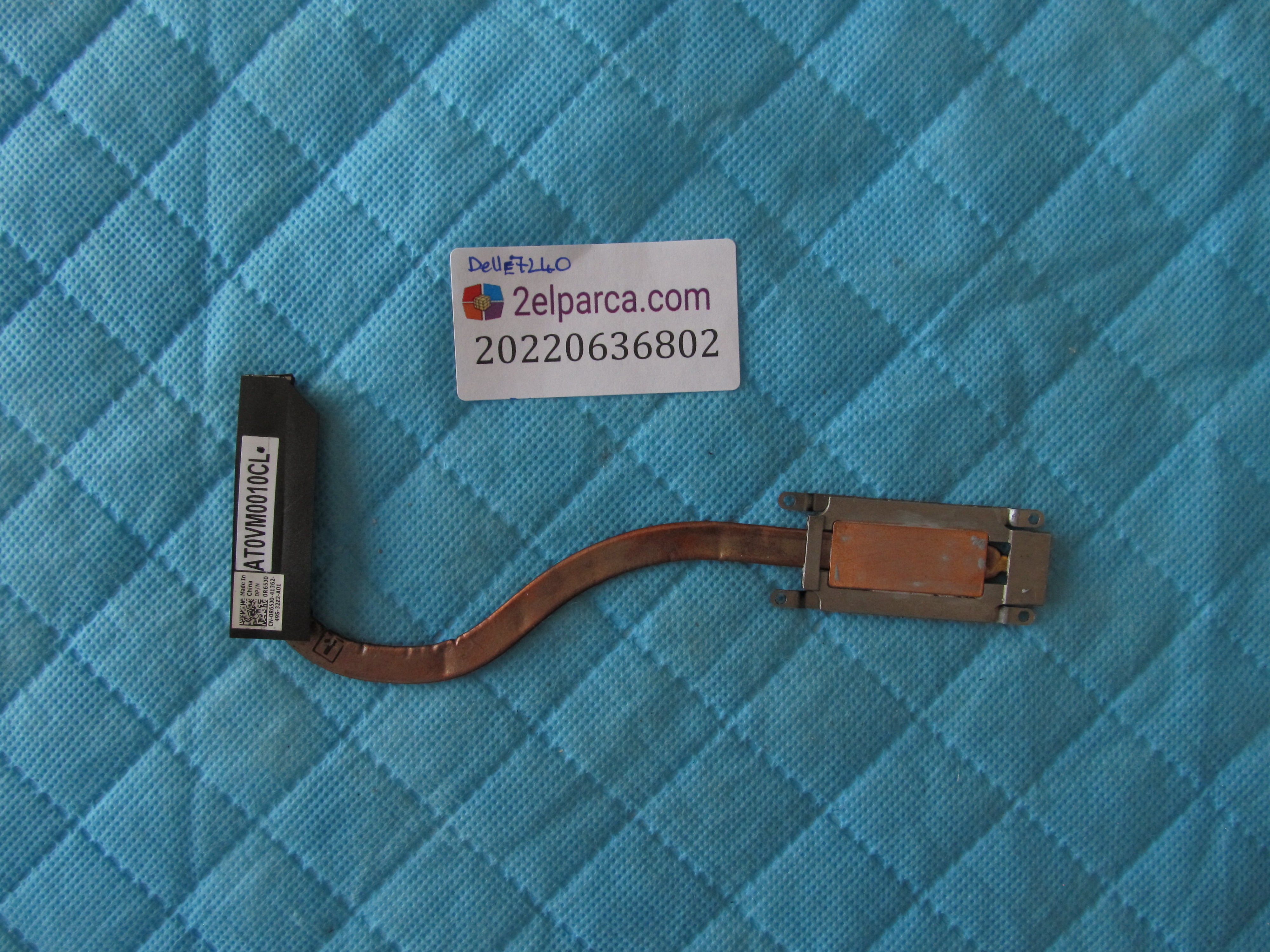 DELL Dell latitude e7240 soğutucu bakir (heatsink) orjinal ürün küçük görsel 2